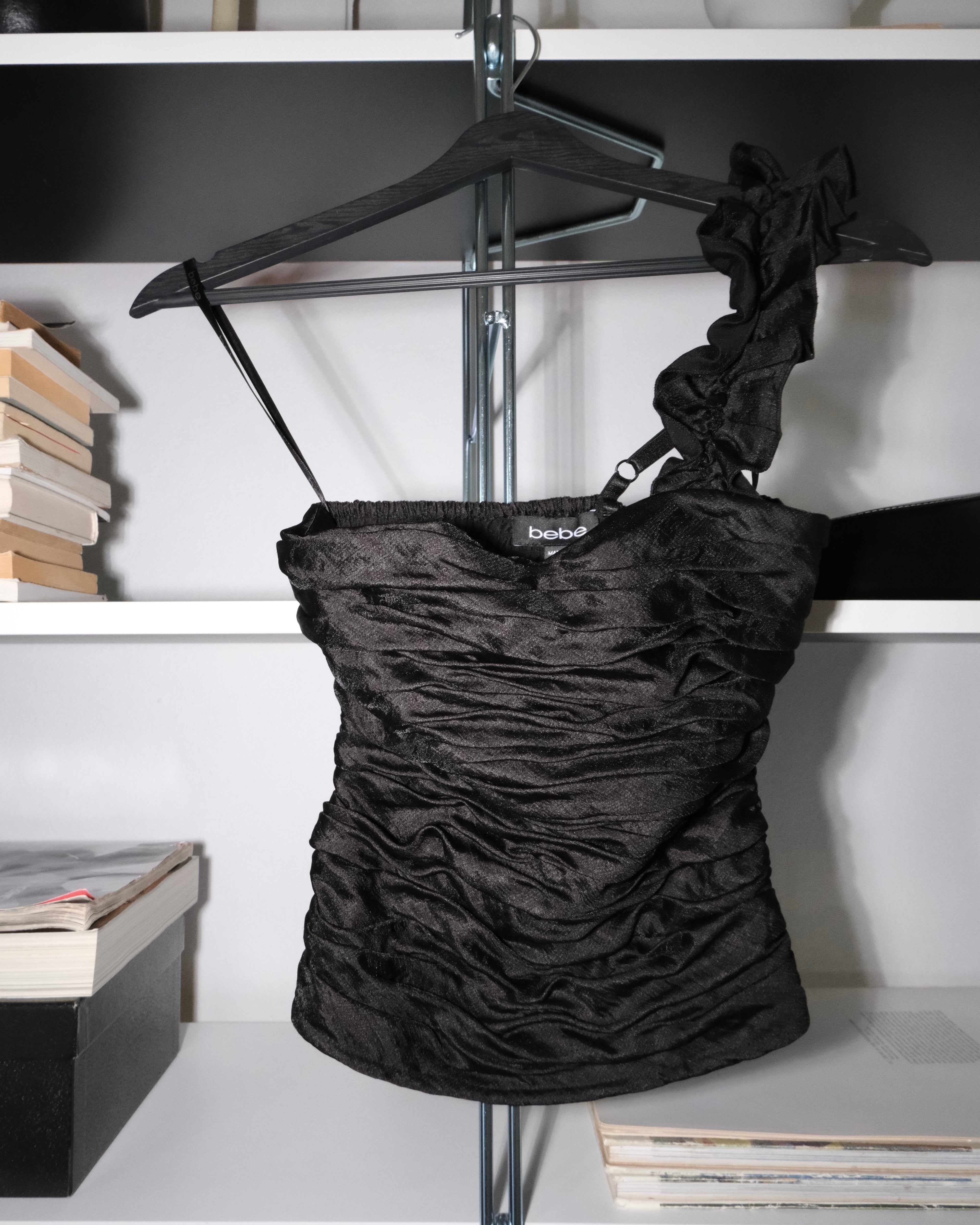 Bebe One Shoulder Bustier