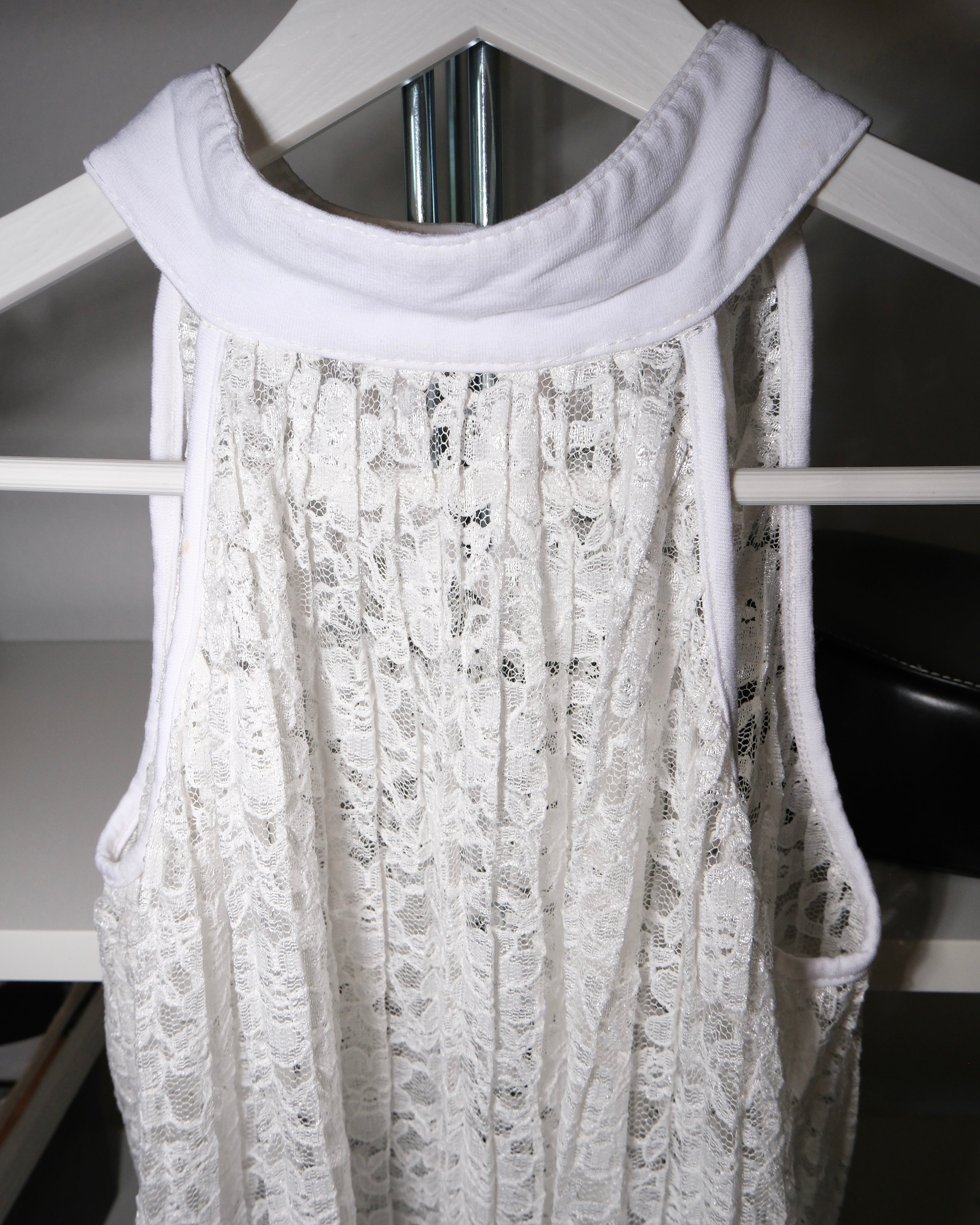 Pleated Lace Blouse