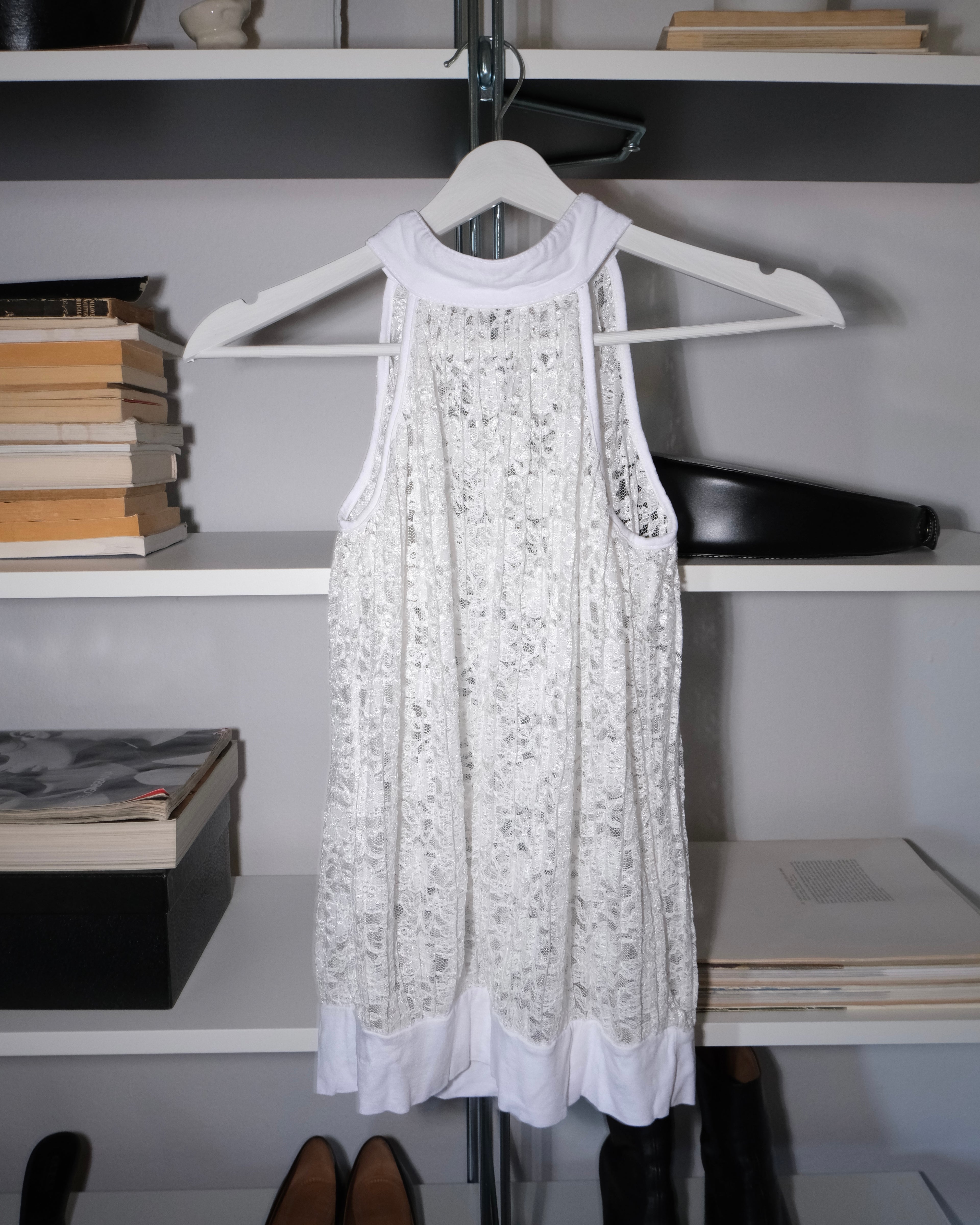 Pleated Lace Blouse