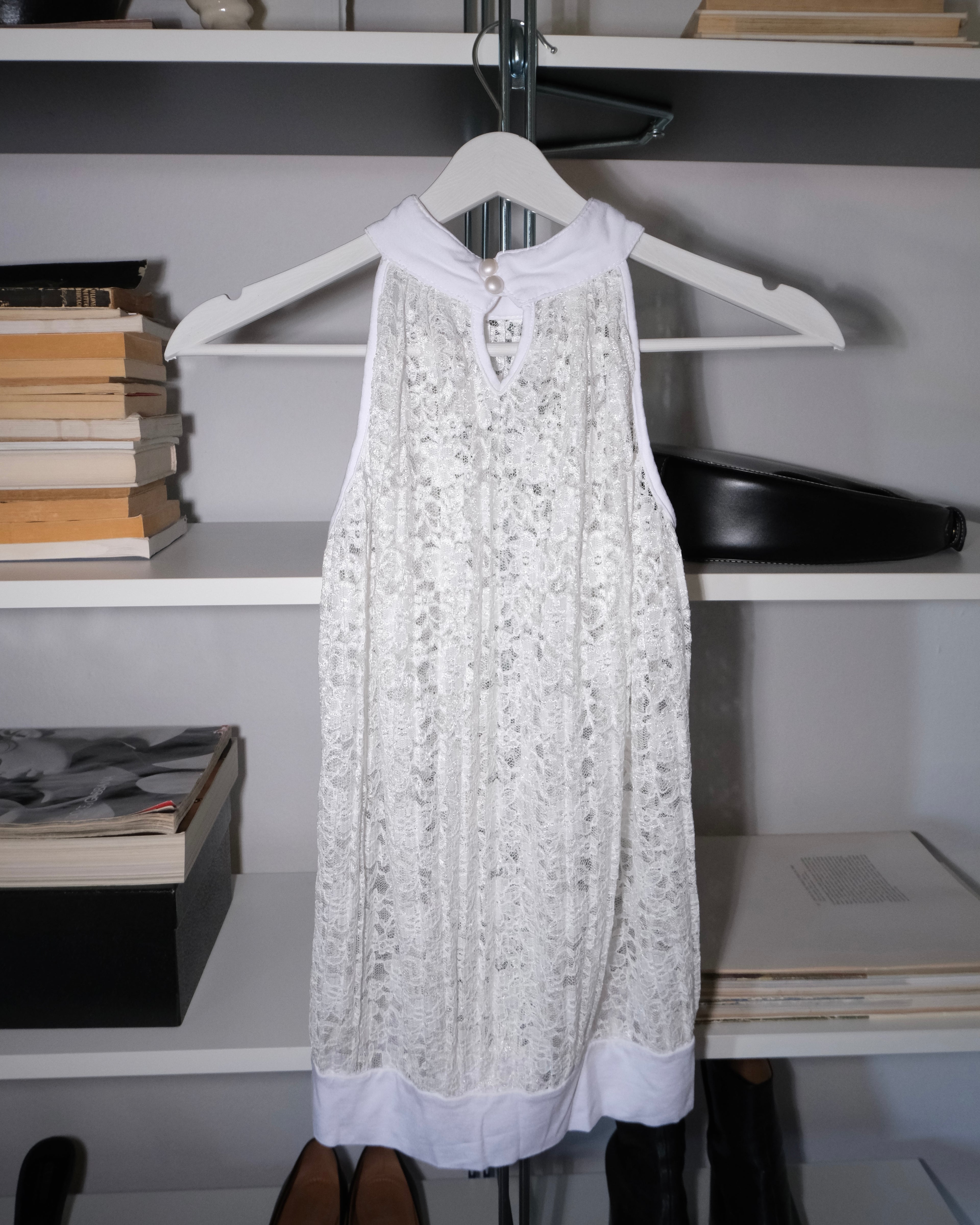 Pleated Lace Blouse