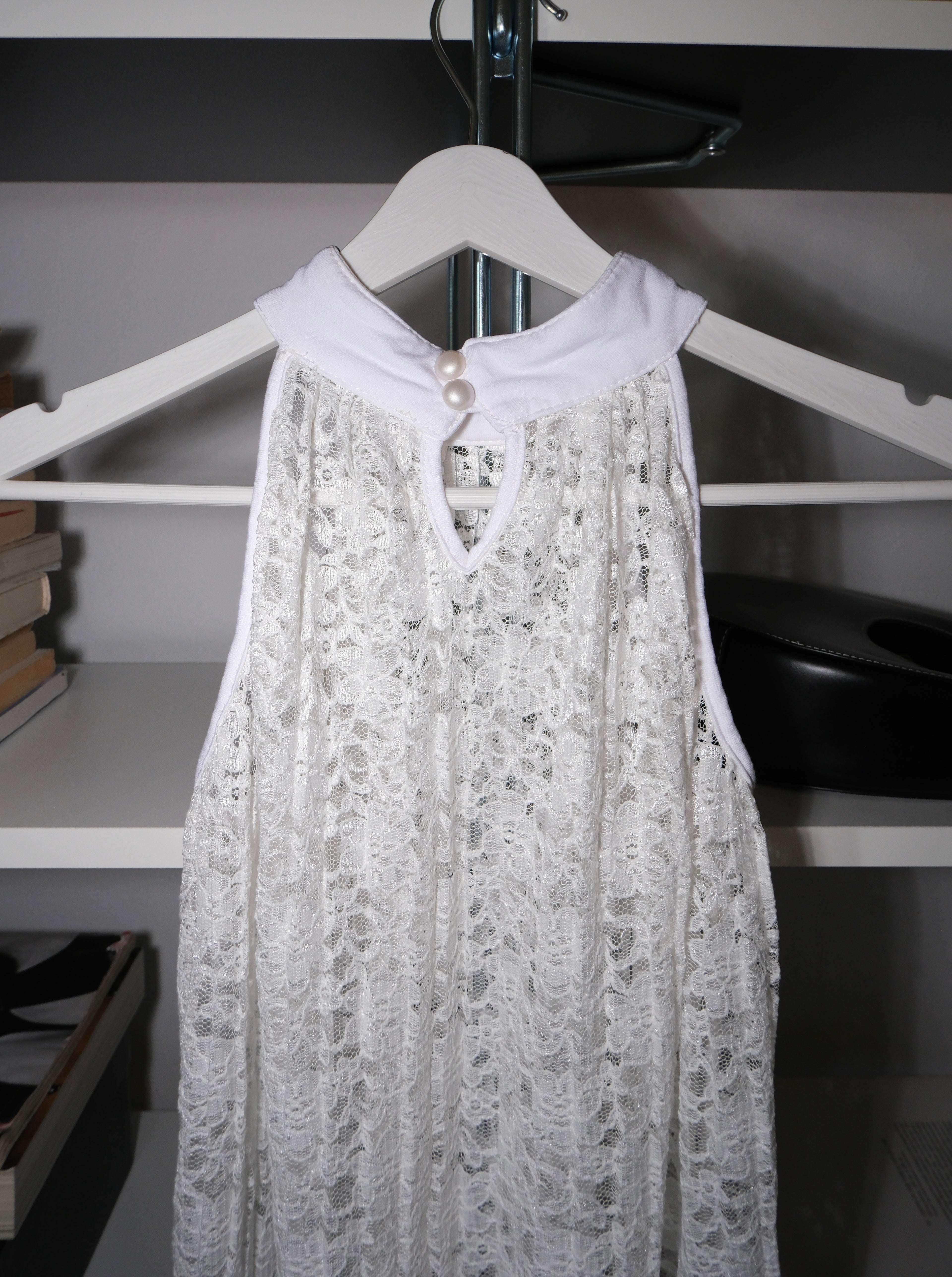 Pleated Lace Blouse