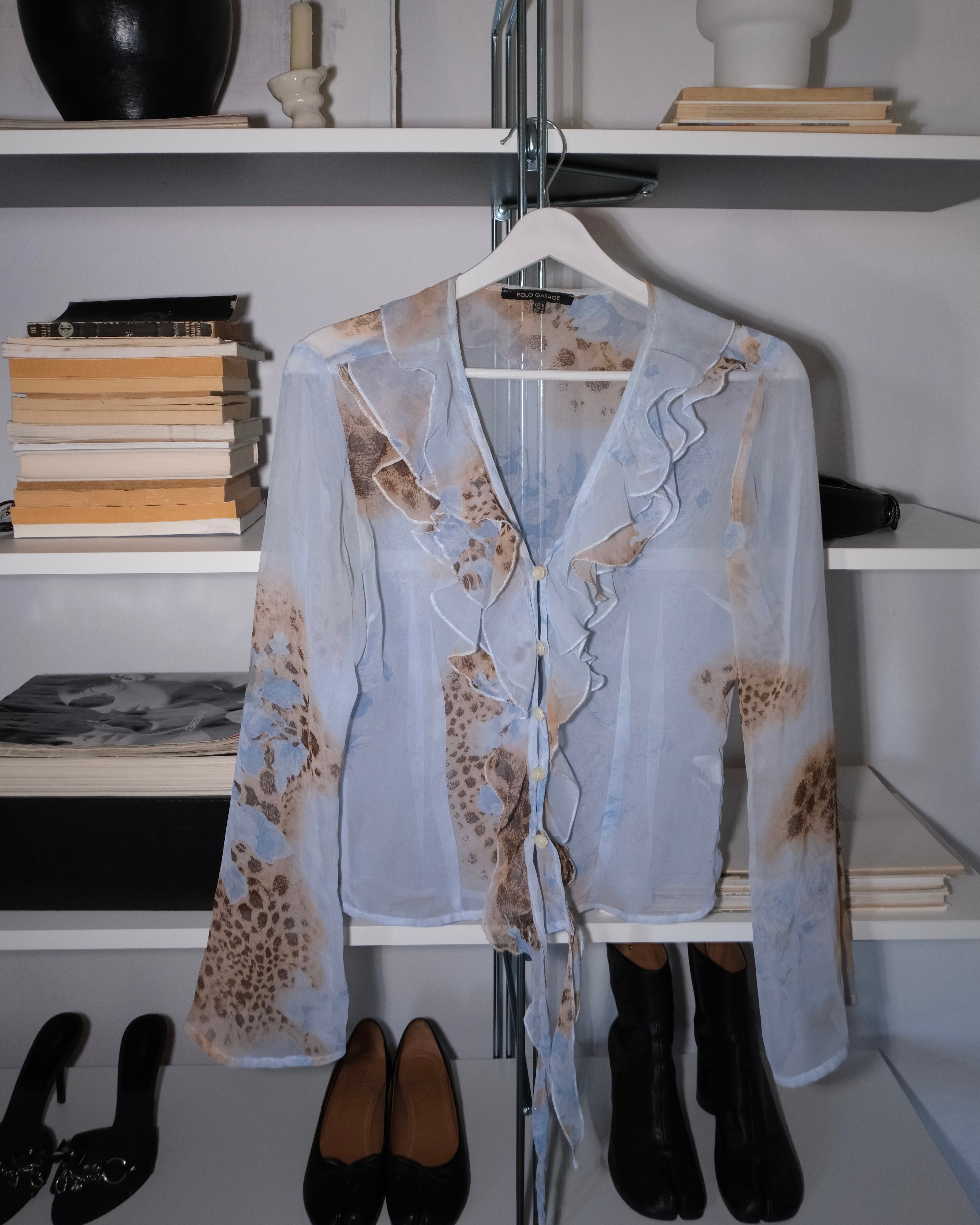 Patterned Tie-Down Shirt