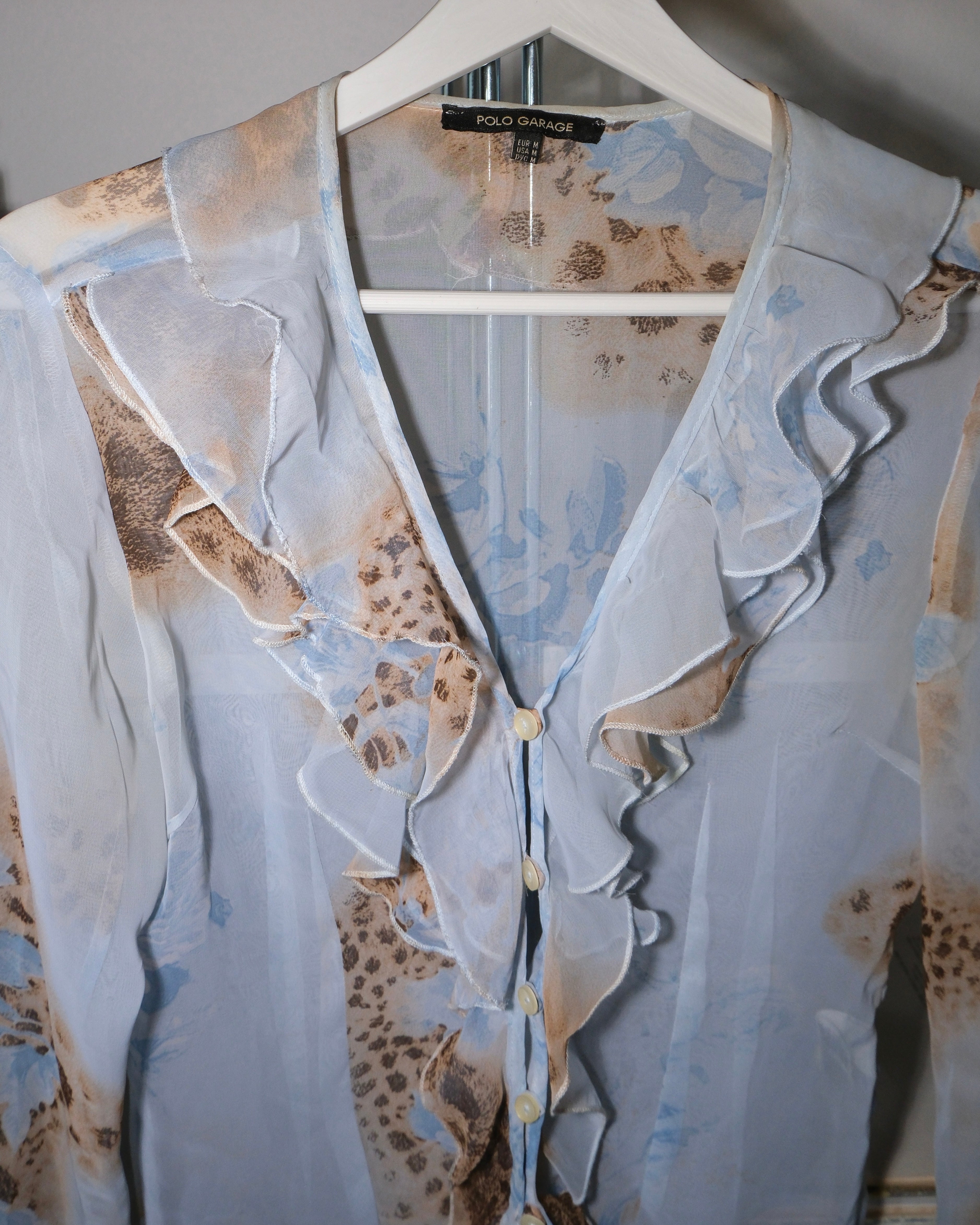 Patterned Tie-Down Shirt