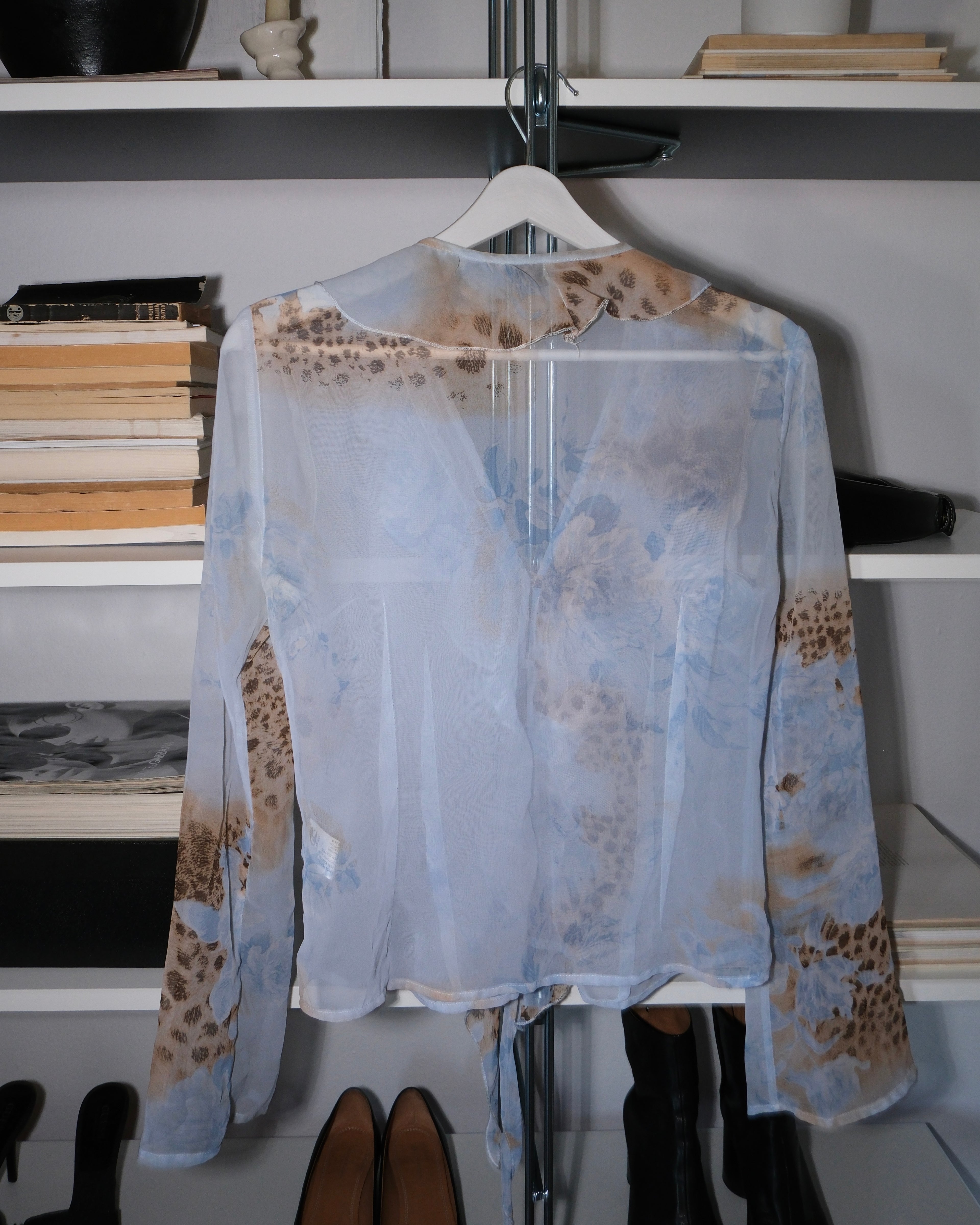Patterned Tie-Down Shirt