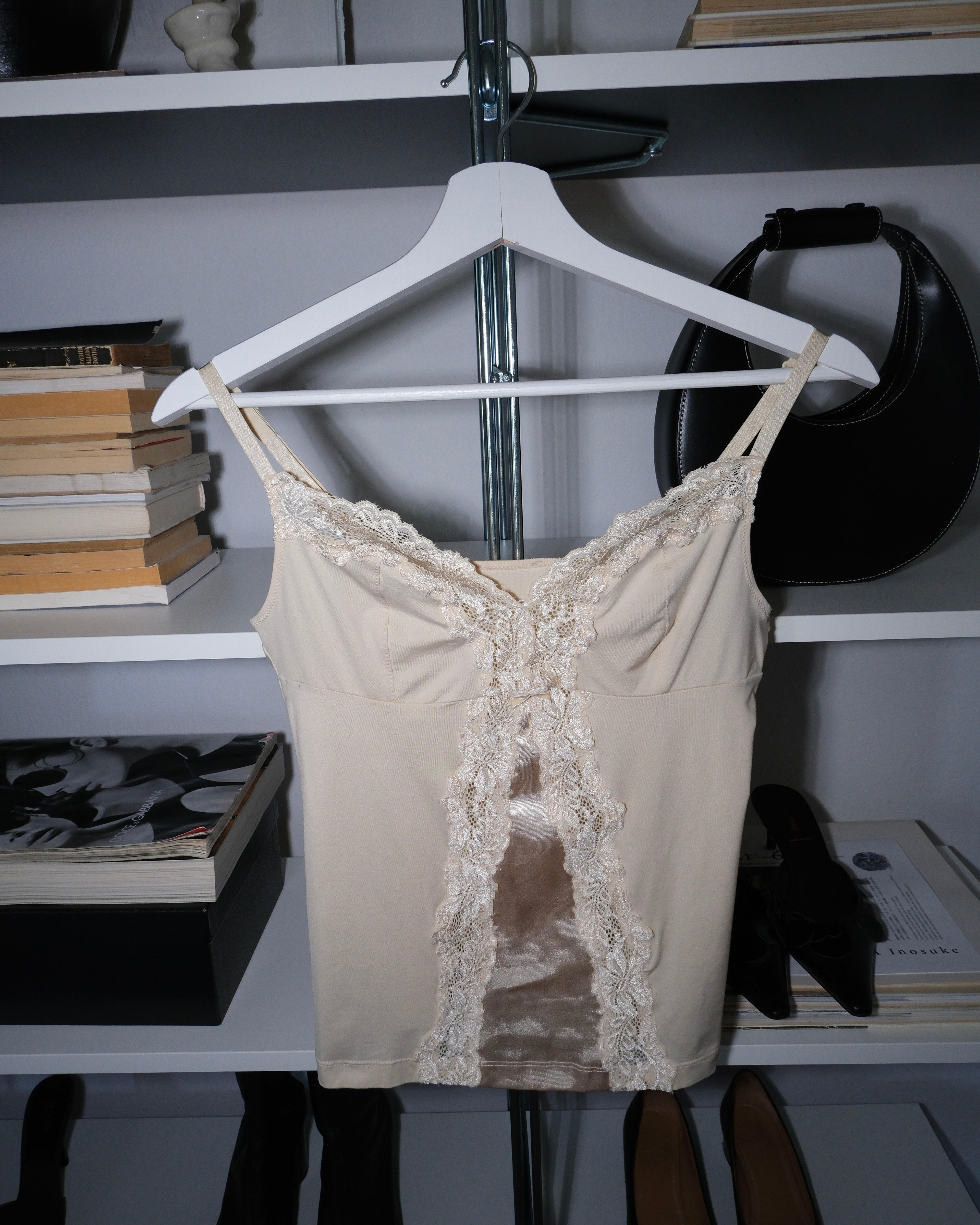 Cream Strappy Top