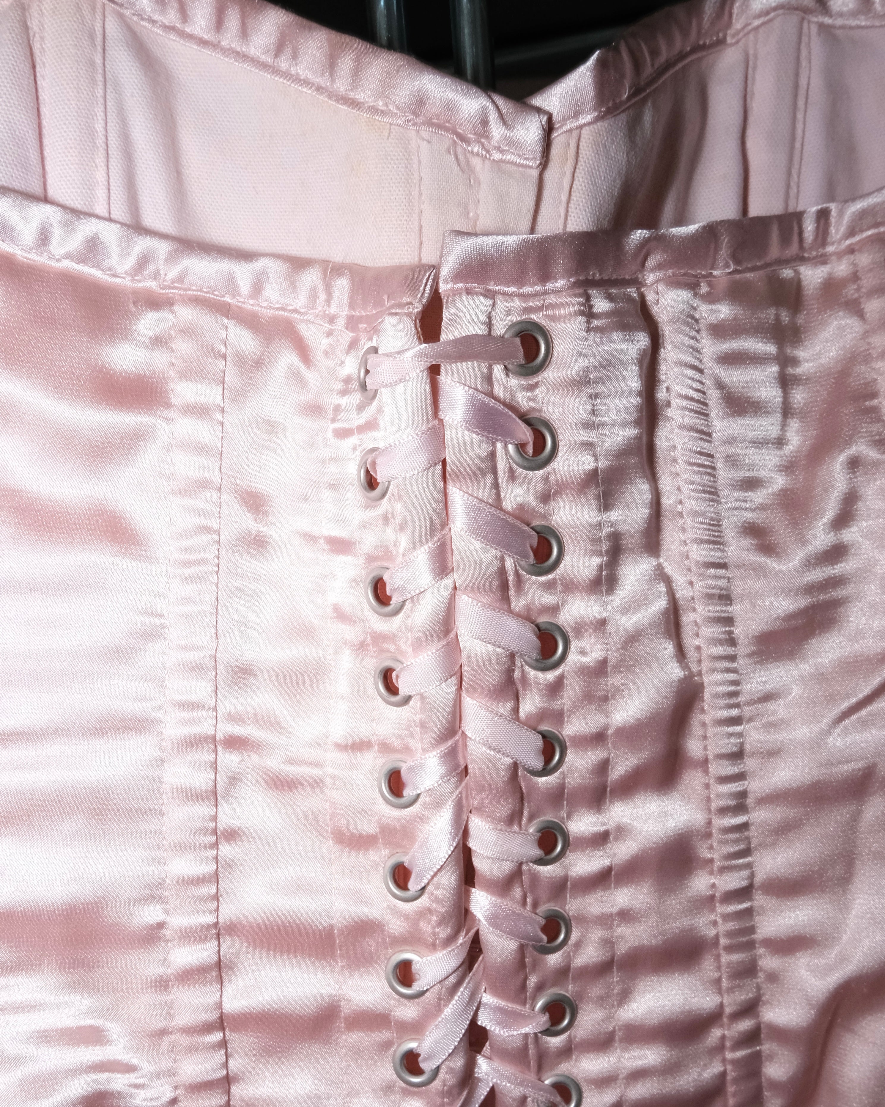 Pink Satin Bustier