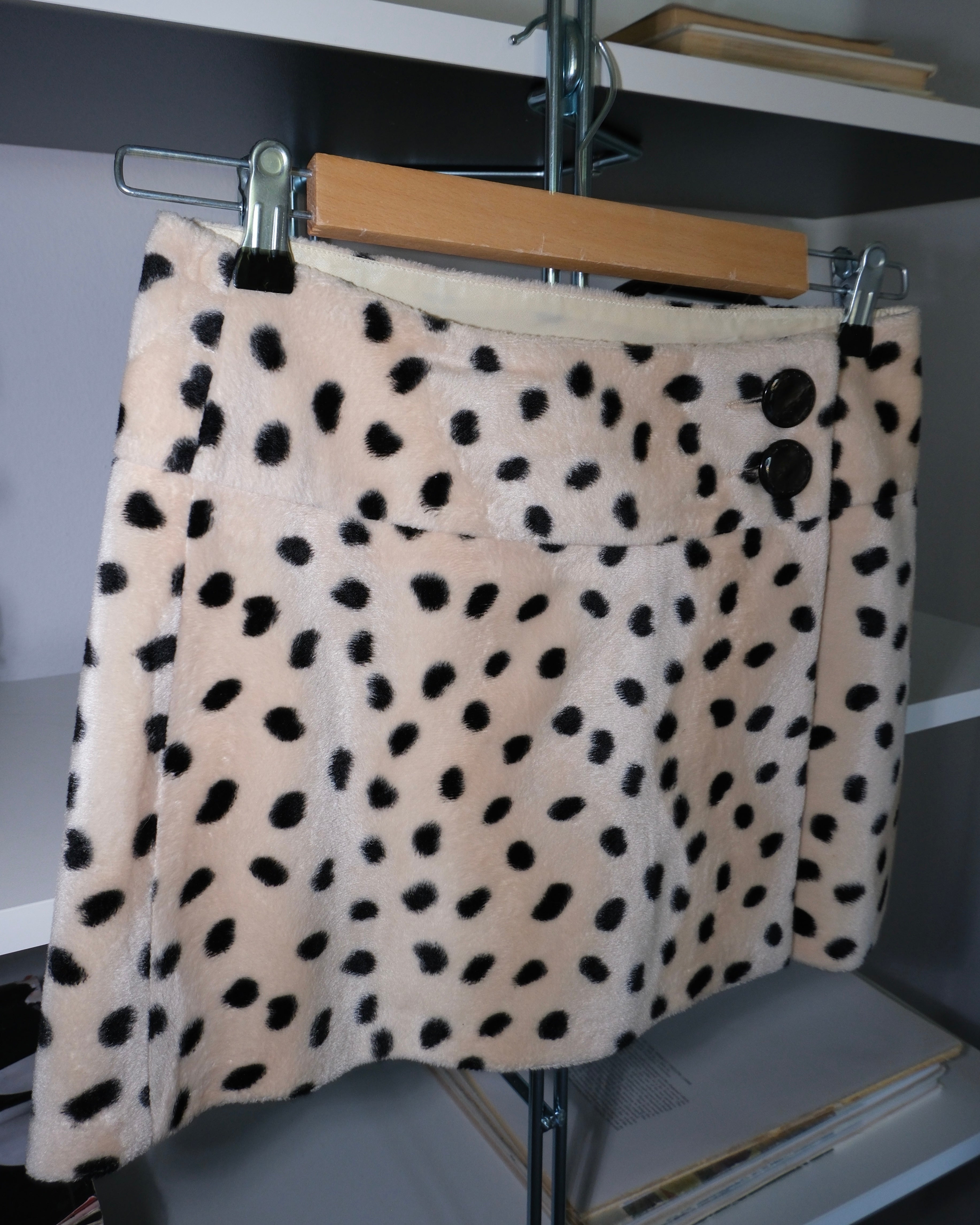 Patterned Plush Skirt