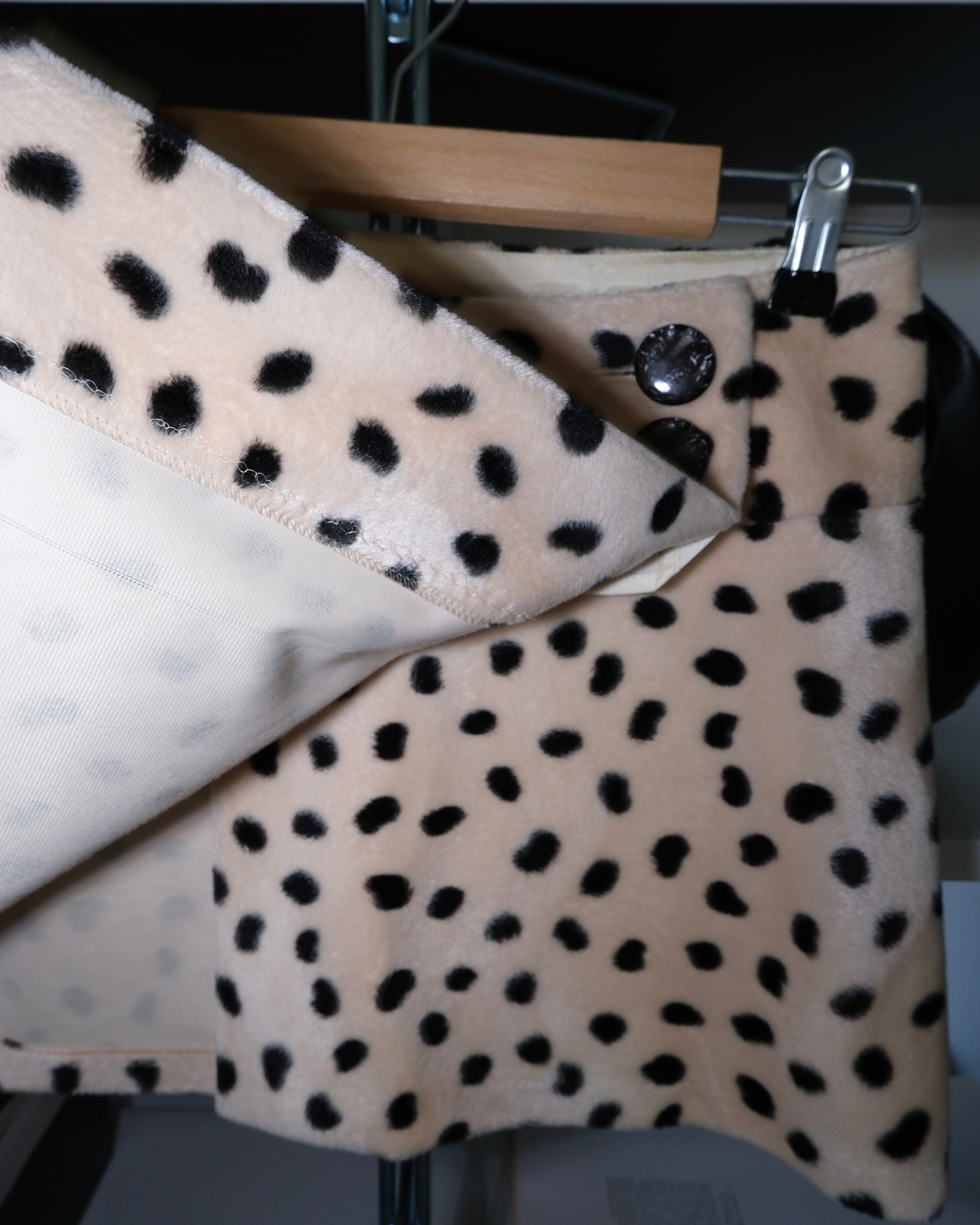 Patterned Plush Skirt