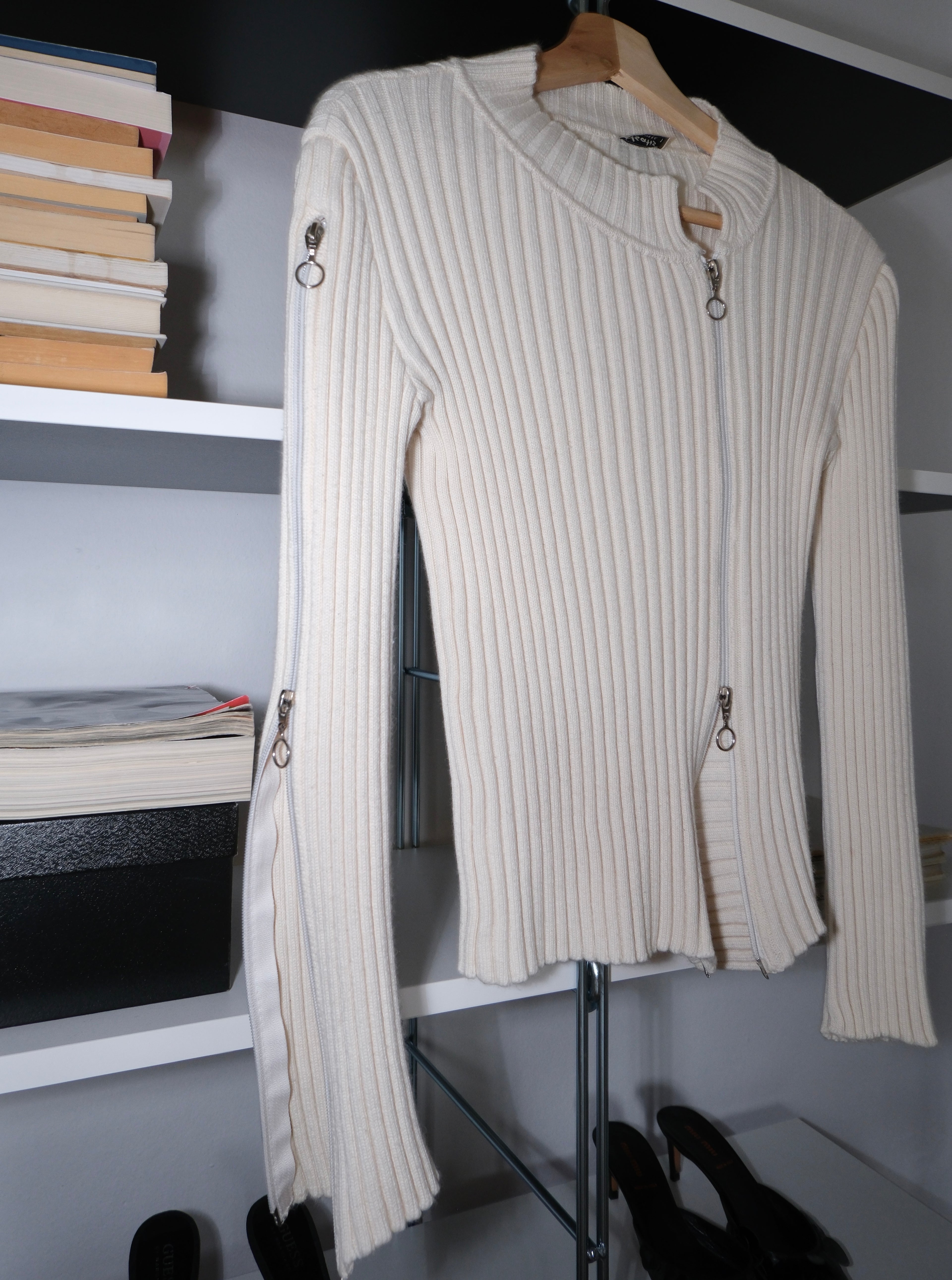 Zippered Cardigan