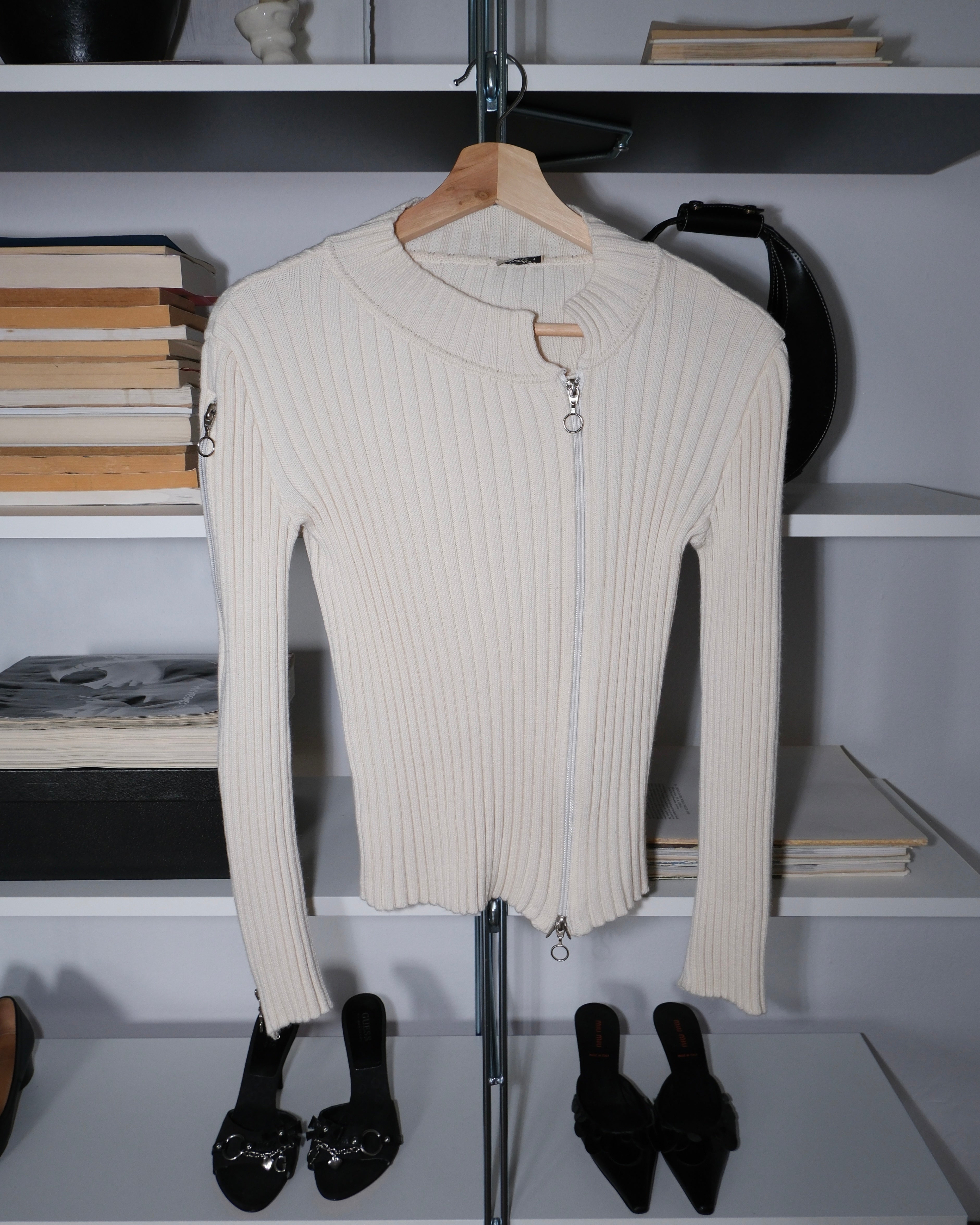 Zippered Cardigan