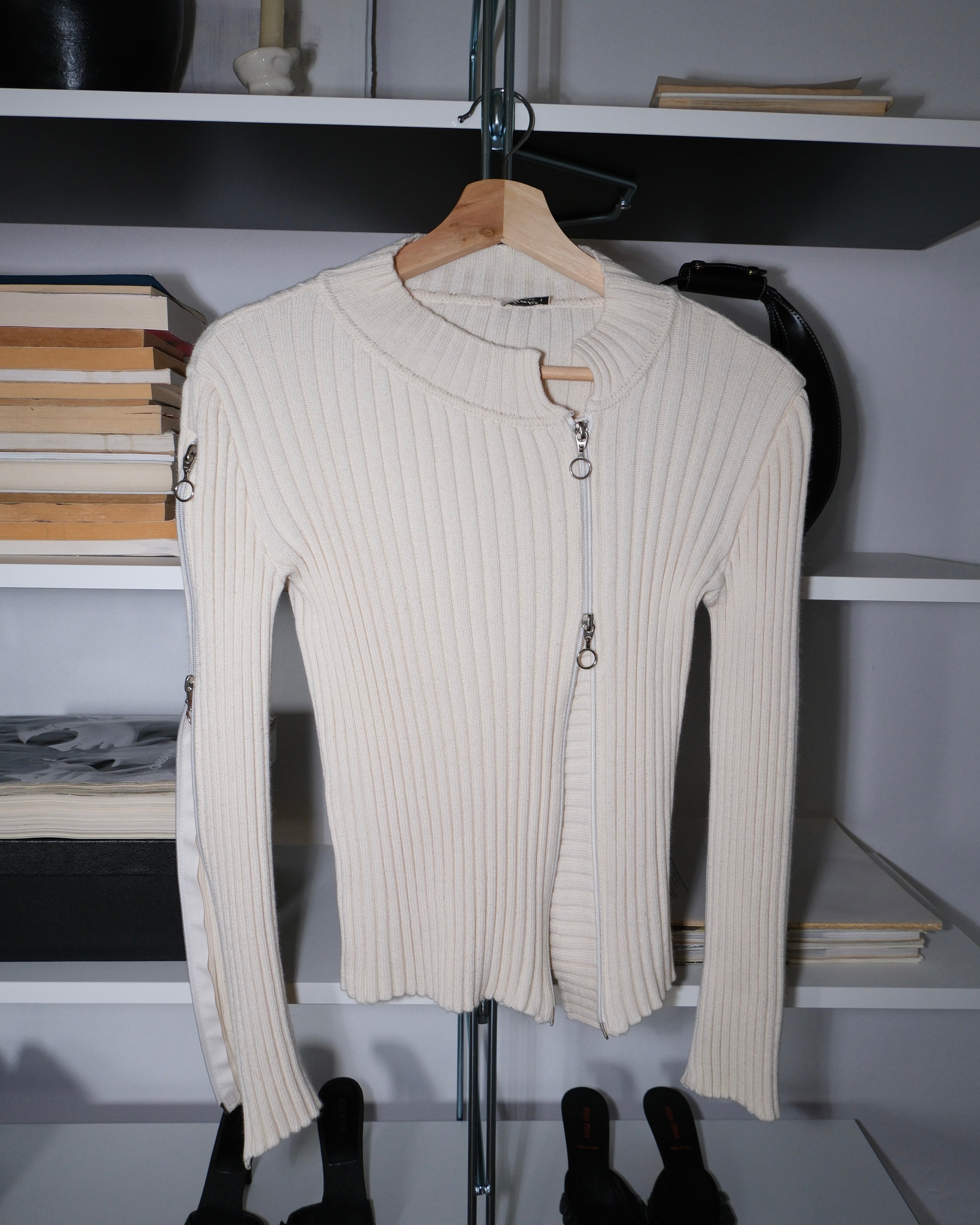 Zippered Cardigan