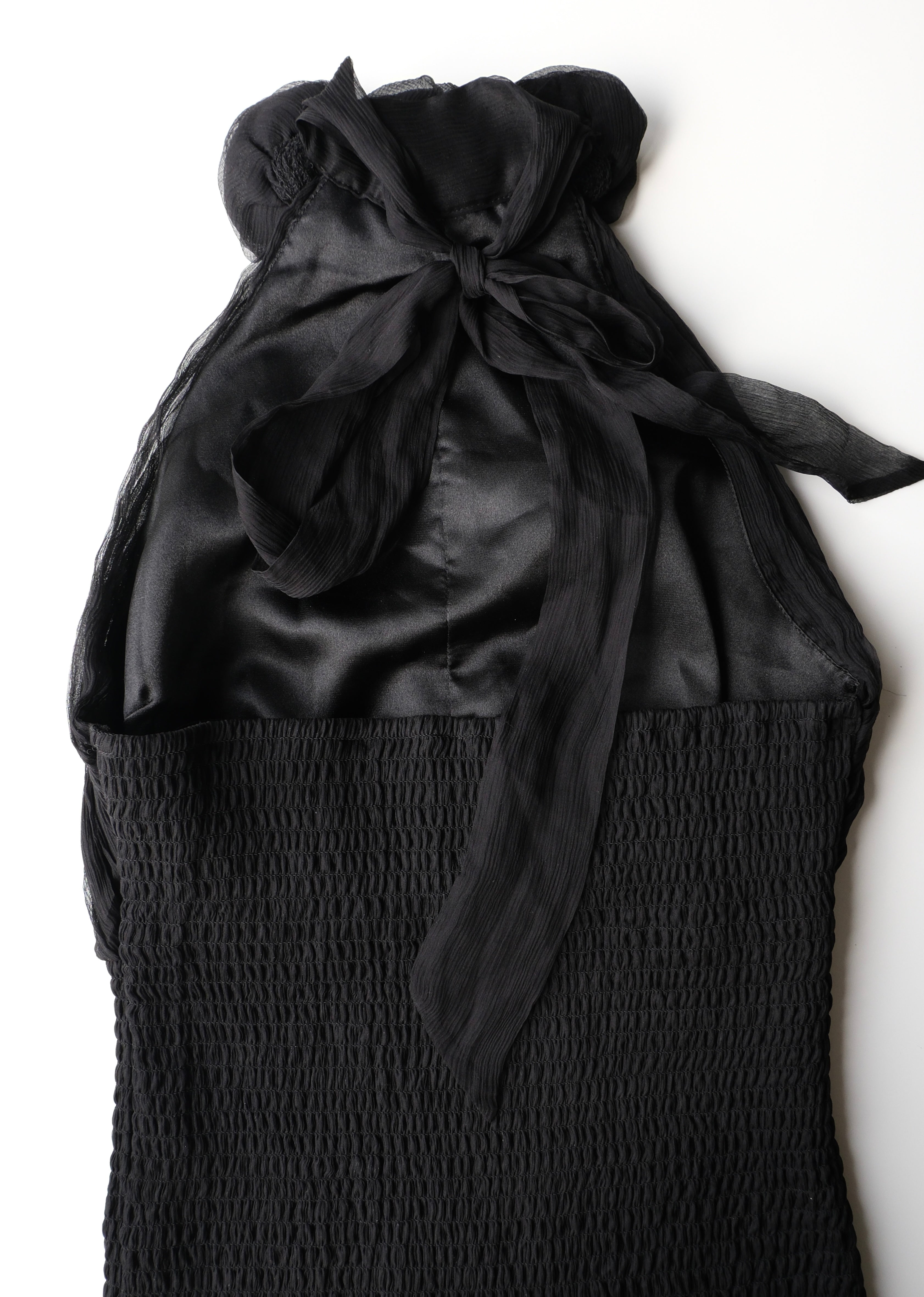 Silk Bustier with Collar Detail