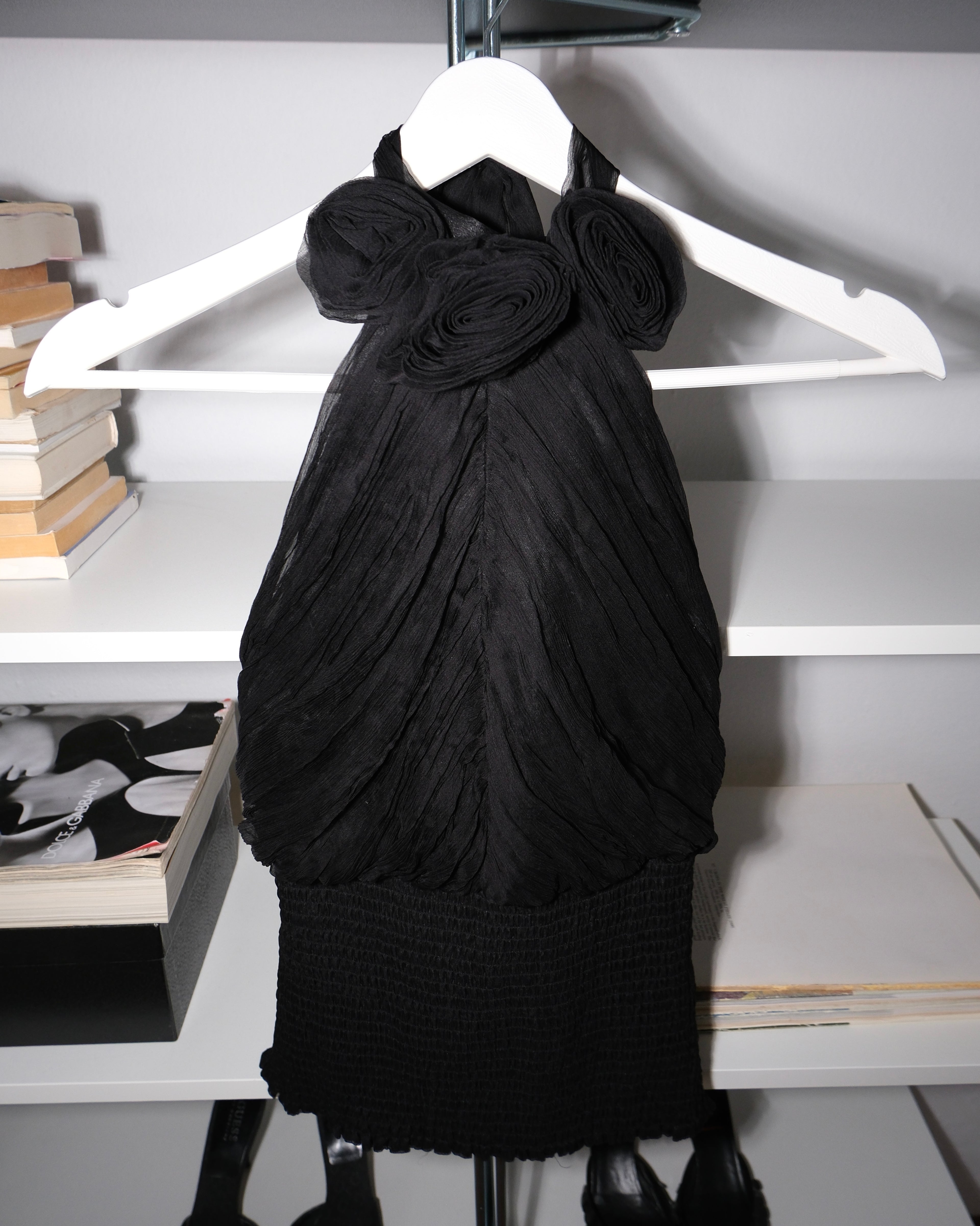 Silk Bustier with Collar Detail