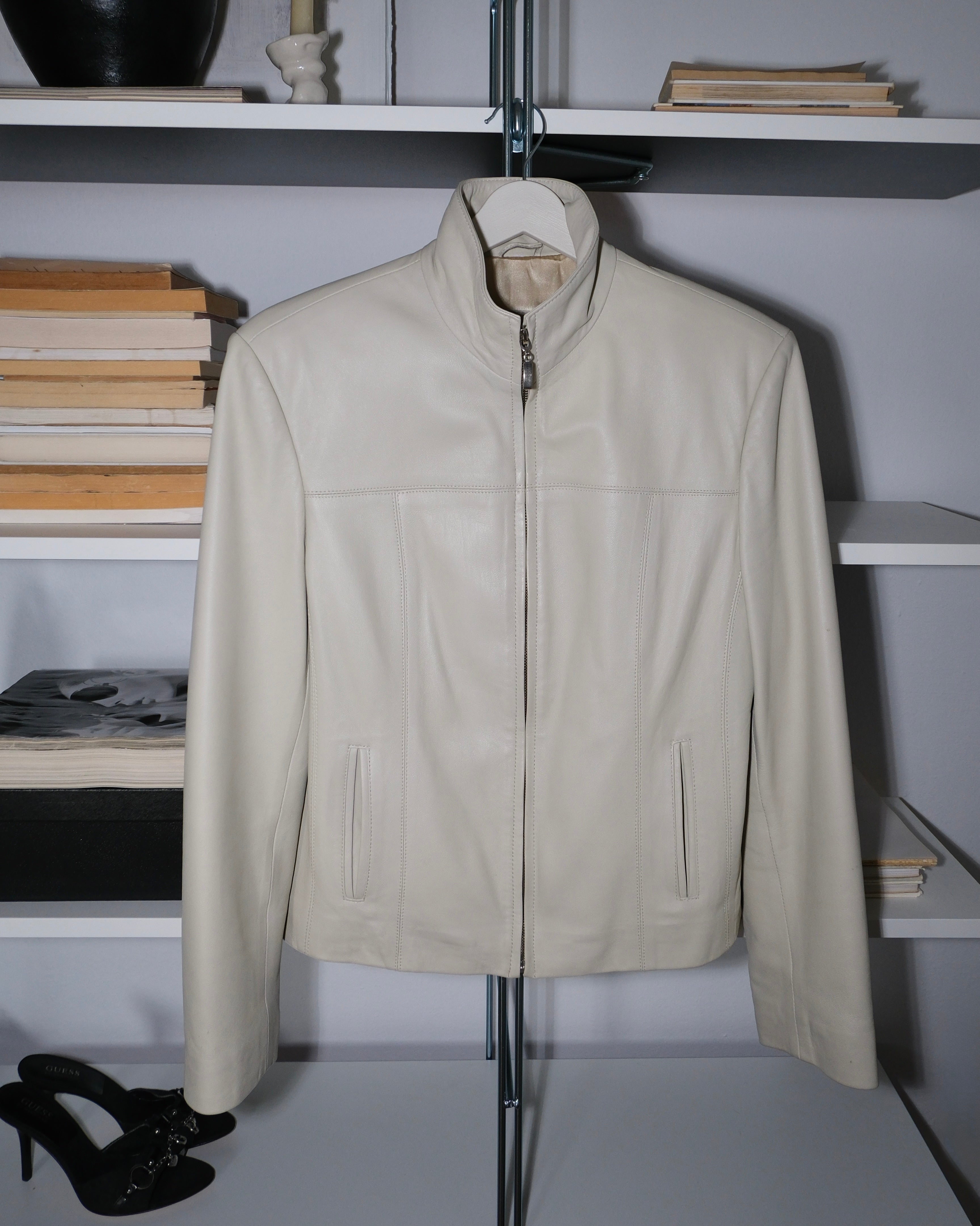 Taş Rengi Deri Ceket