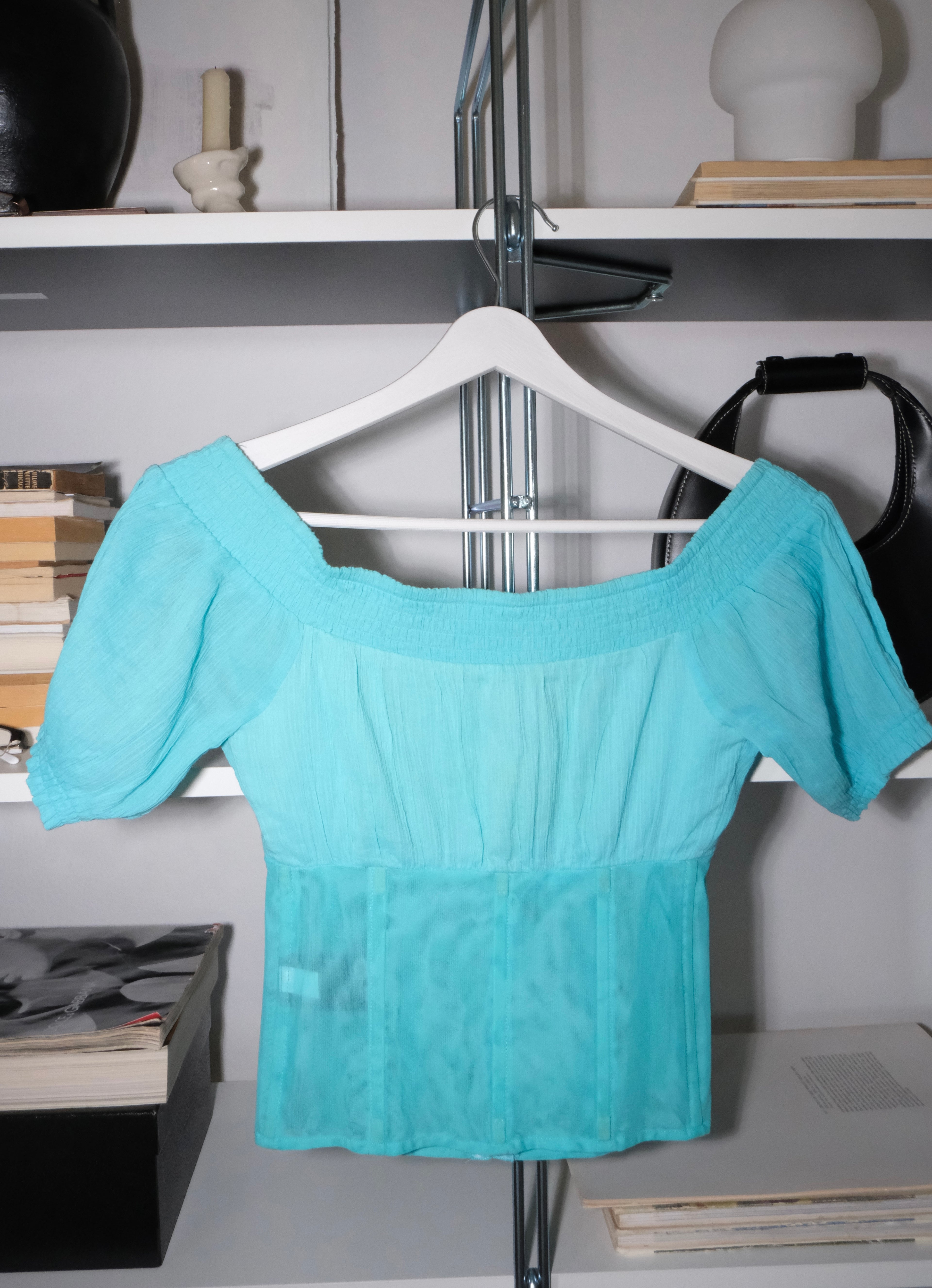 Bebe Turquoise Bustier