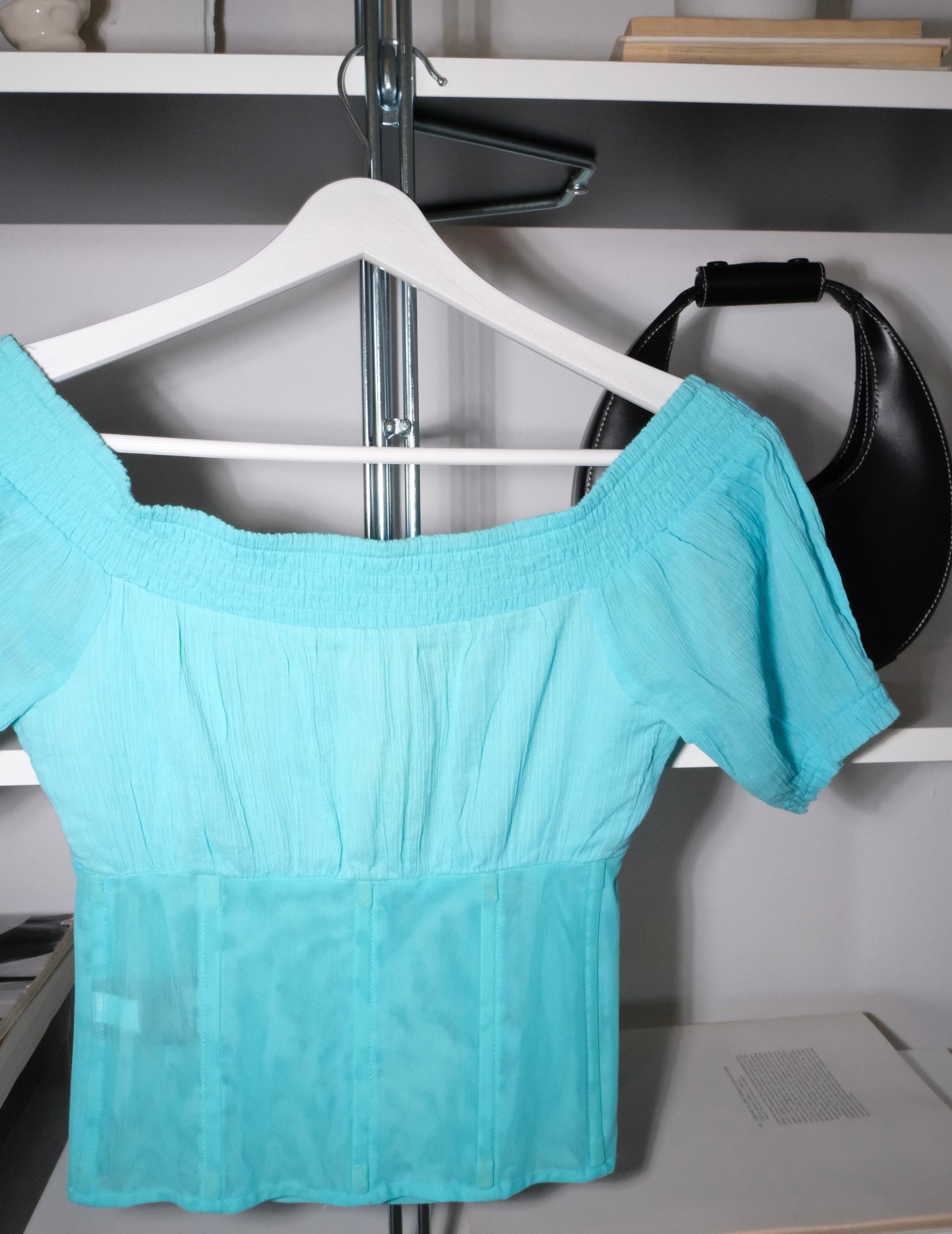 Bebe Turquoise Bustier
