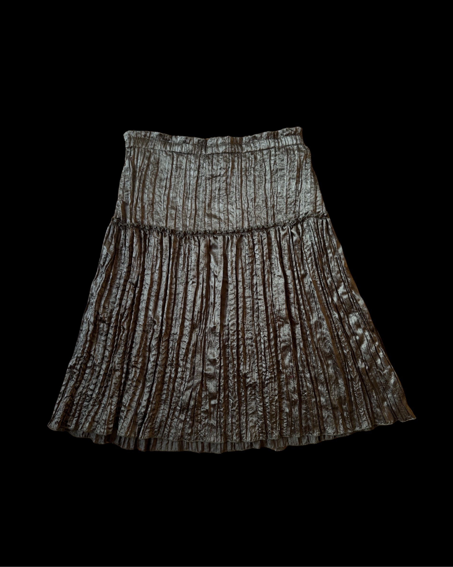 Brown Satin Skirt