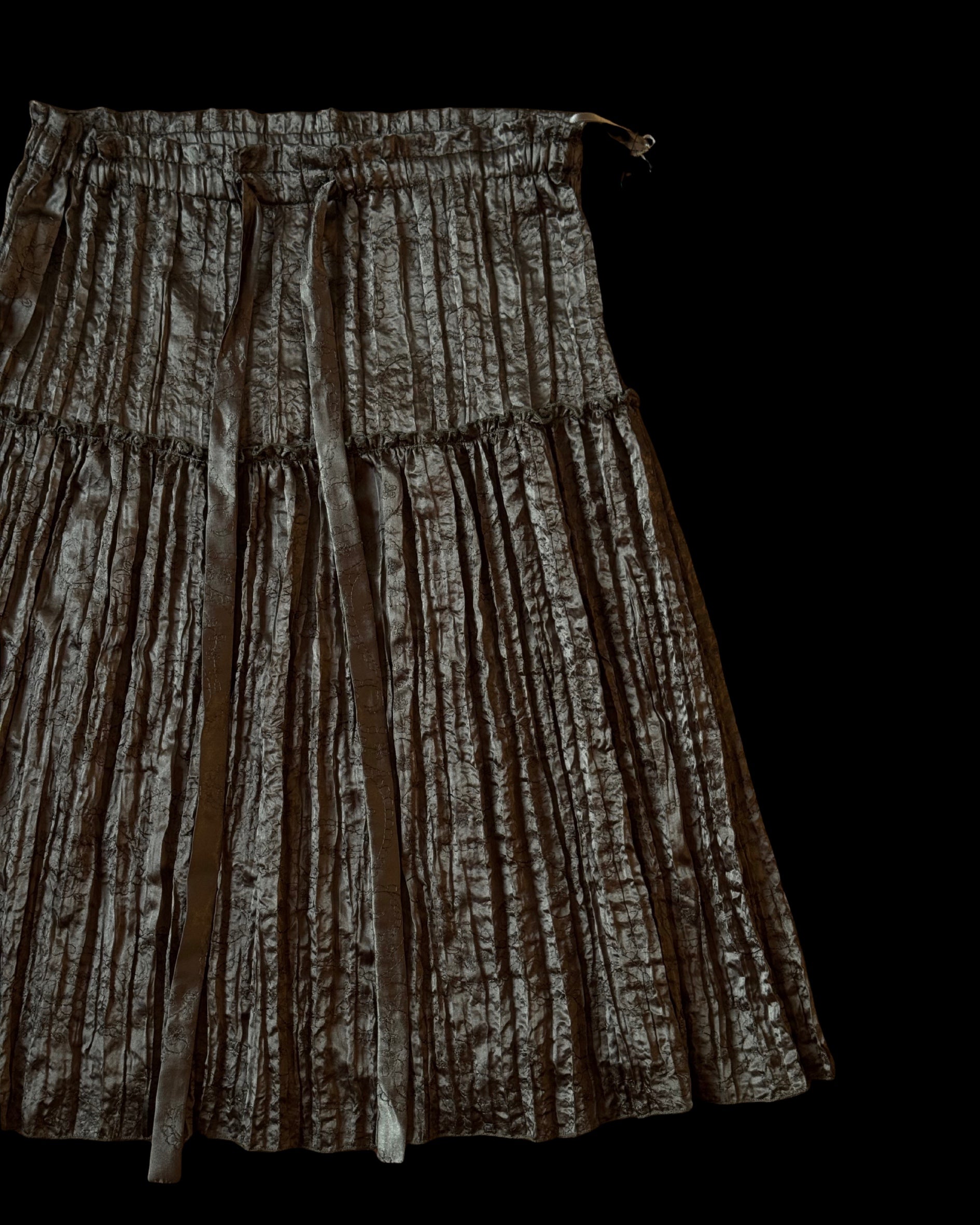 Brown Satin Skirt