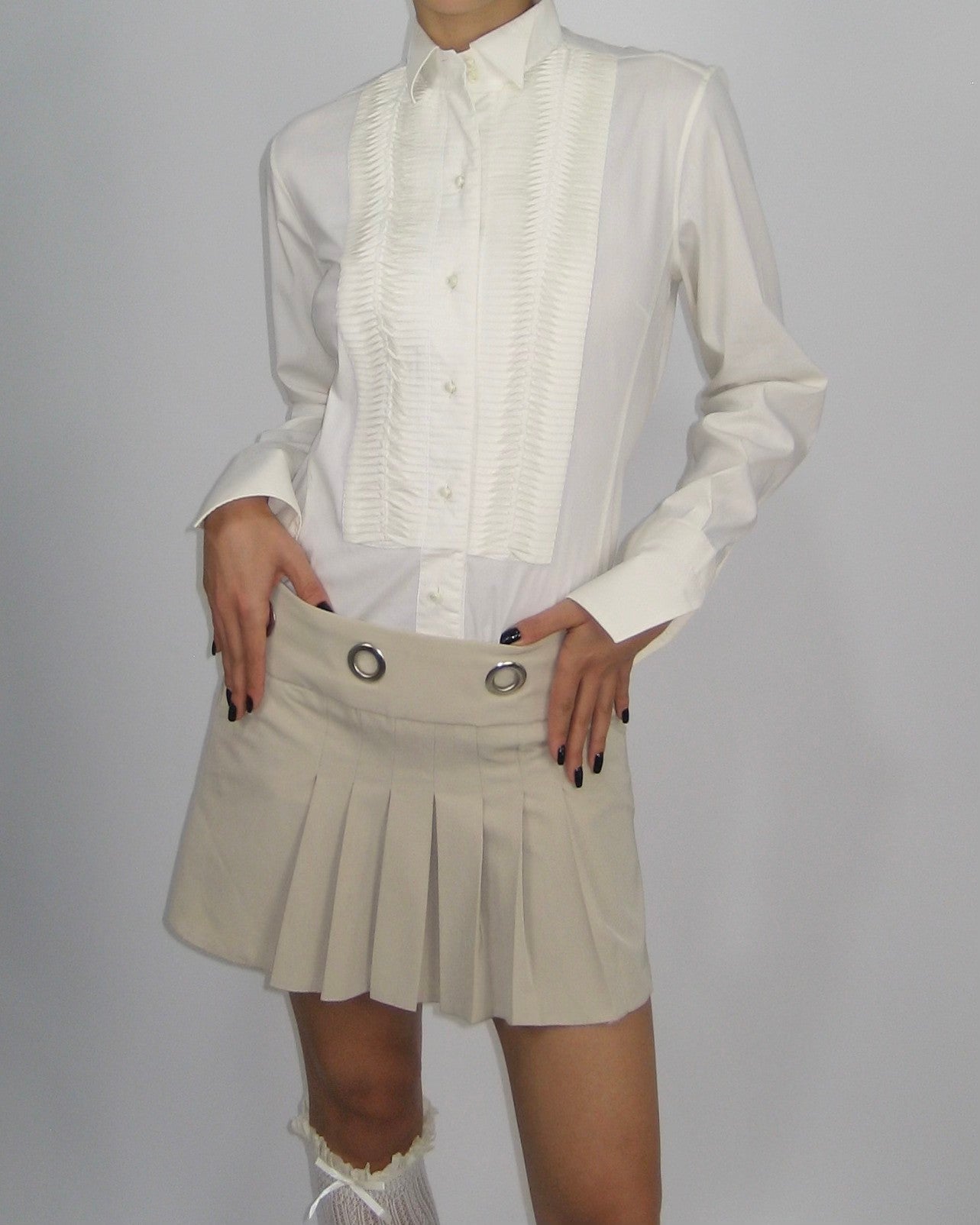 Vakko Shirt with Embroidered Details