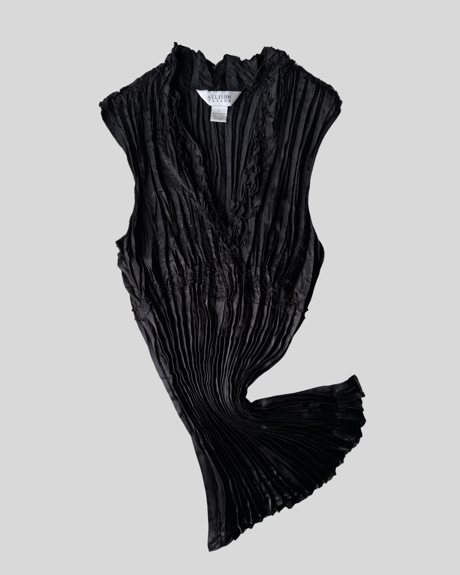 Accordion Black Blouse