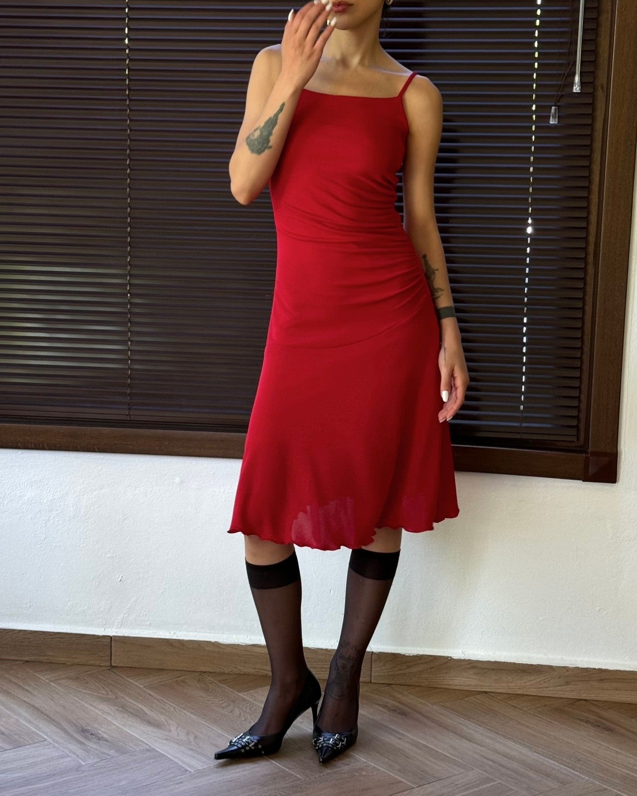 Dress with Gathered Waist Detail