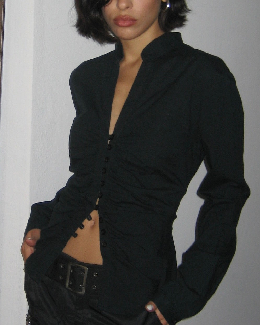 Benetton Gathered Shirt