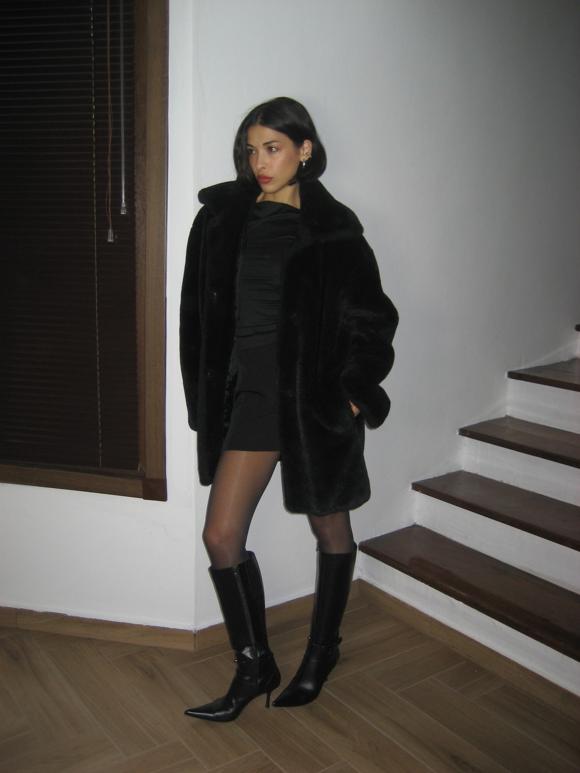 Black Plush Fur