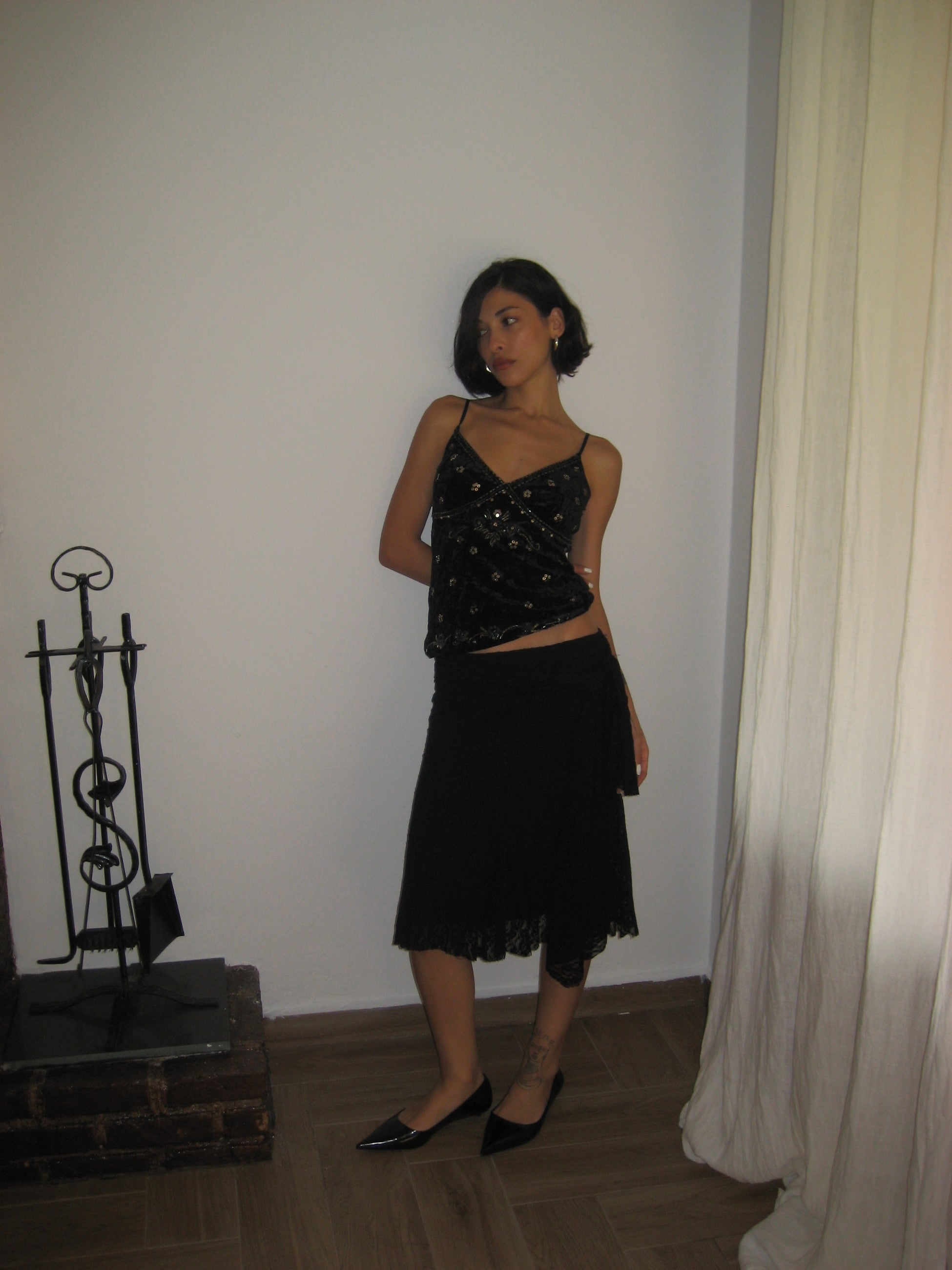 Lace Tie Skirt