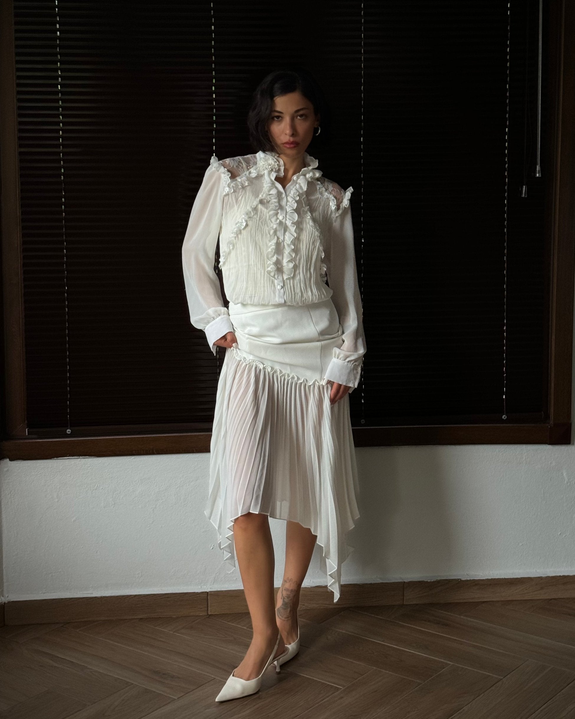 Roman Asymmetrical Skirt