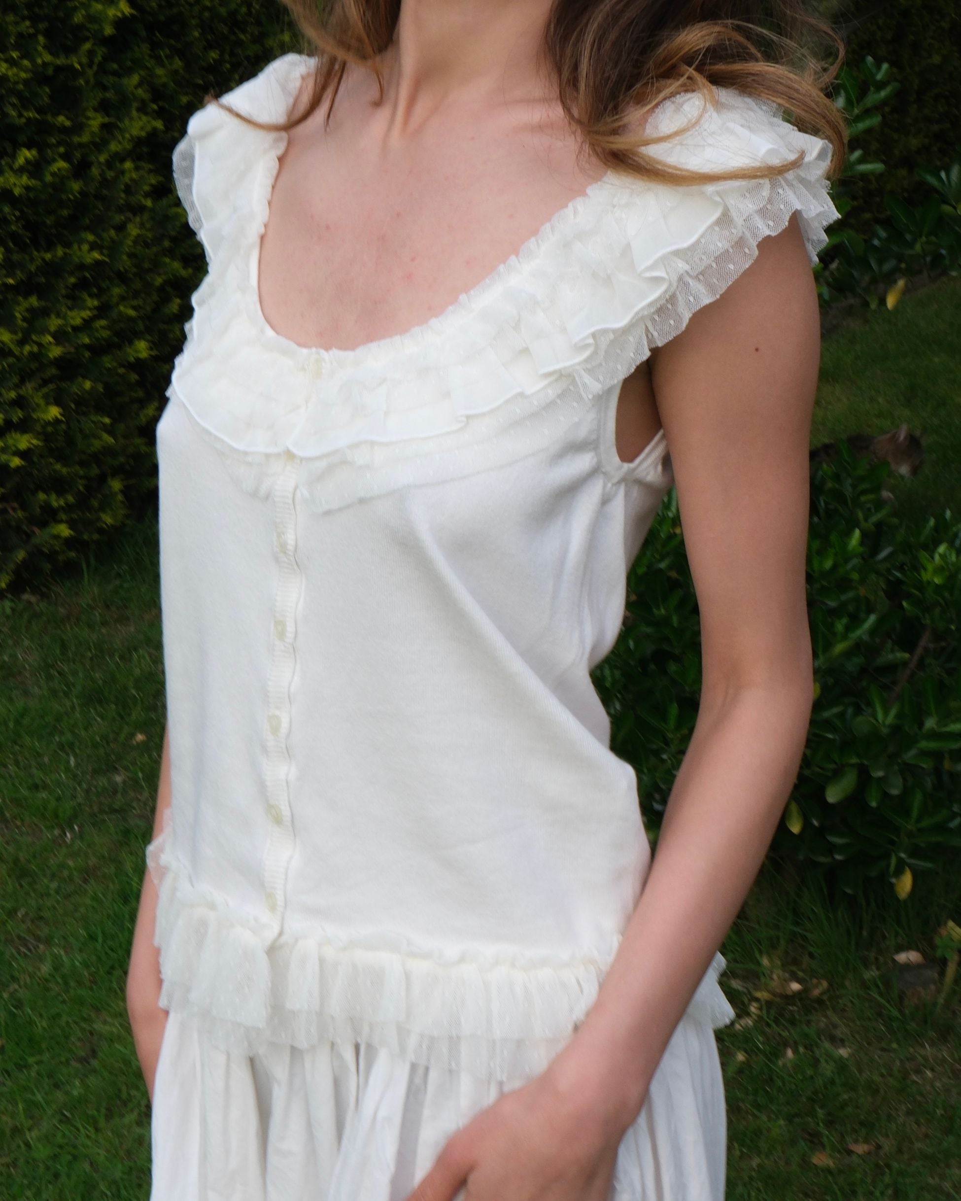Morgan Ecru Knit Blouse