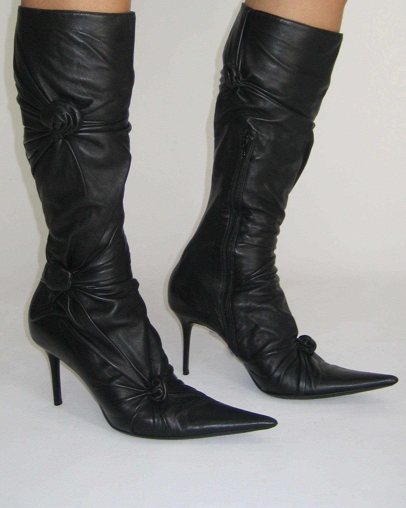 Les Tropeziennes Gathered Black Boots