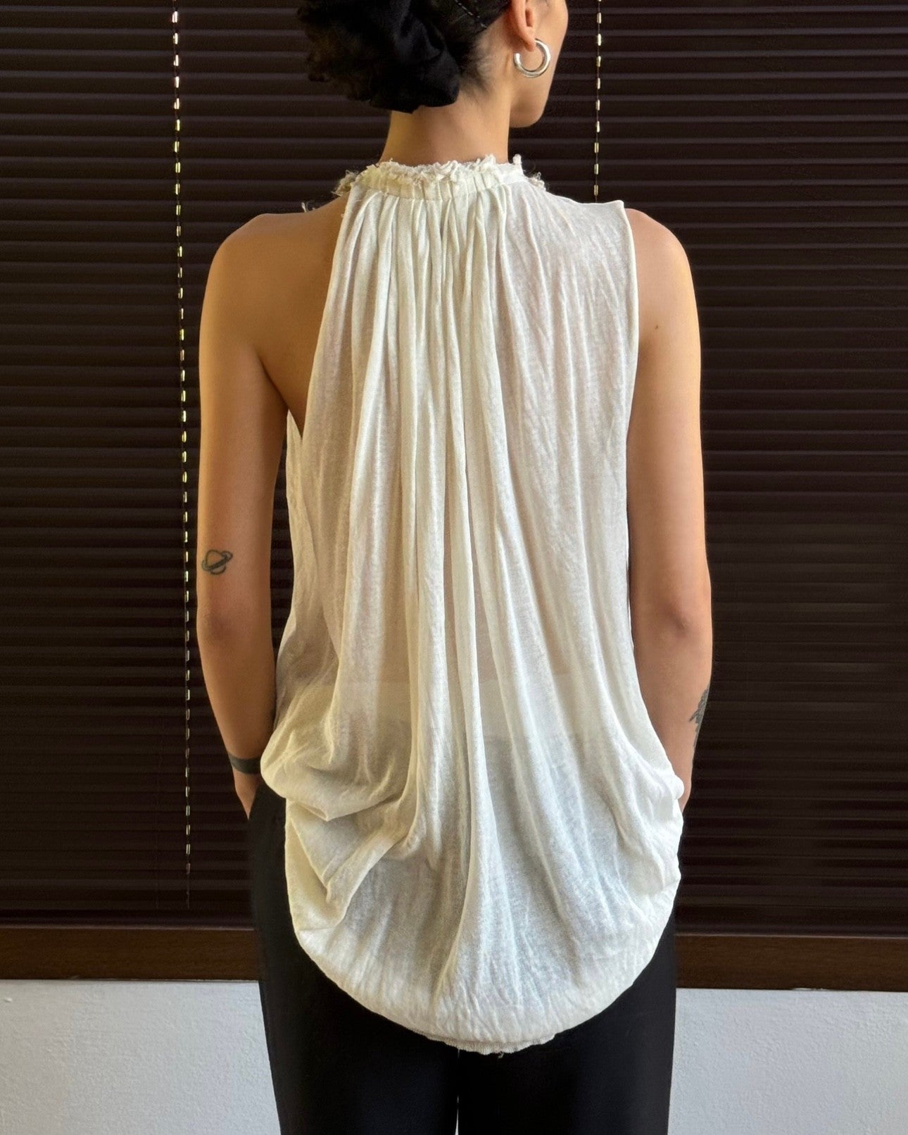 Asymmetrical Sleeve Blouse