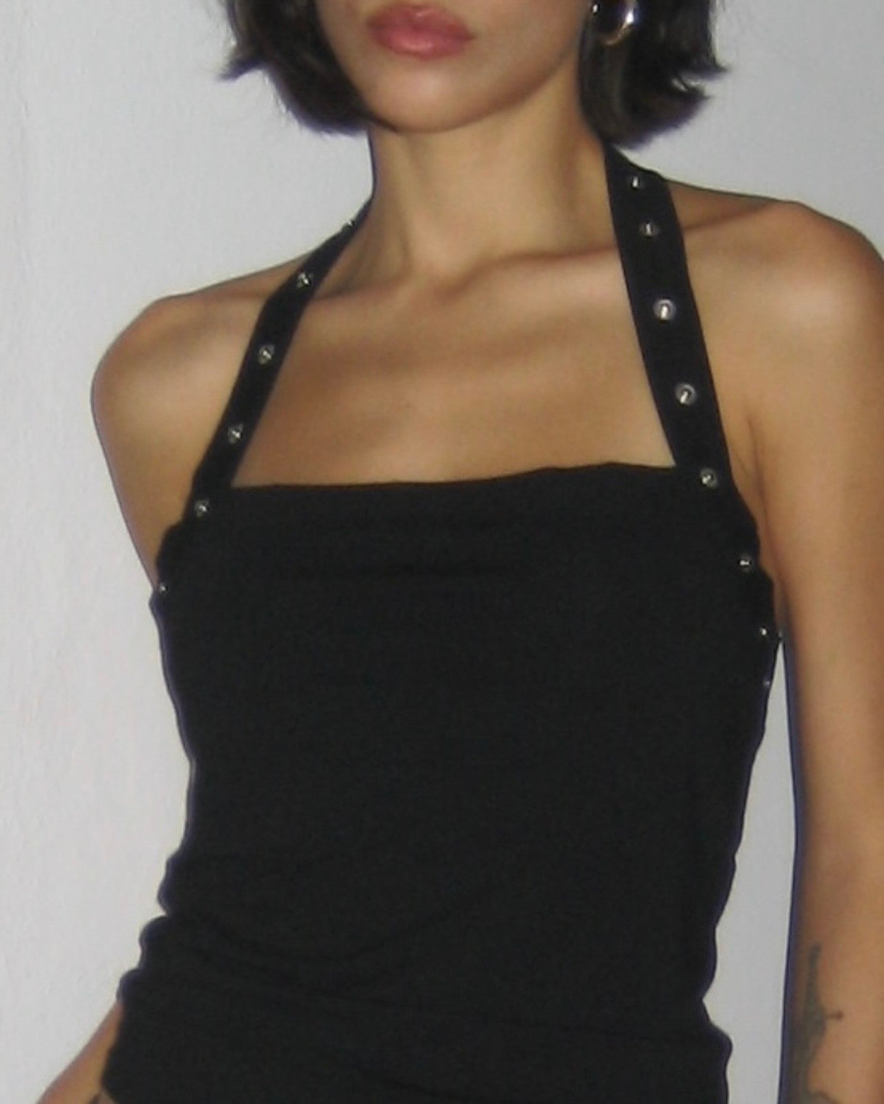 Asymmetrical Blouse with Stud Detail