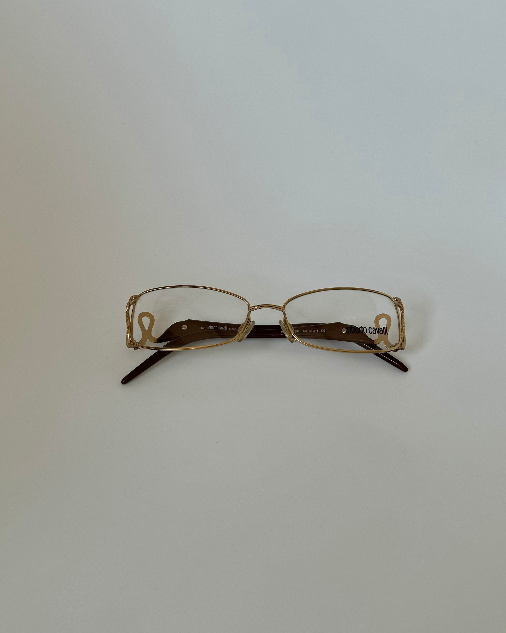 Roberto Cavalli Gold Vintage Glasses