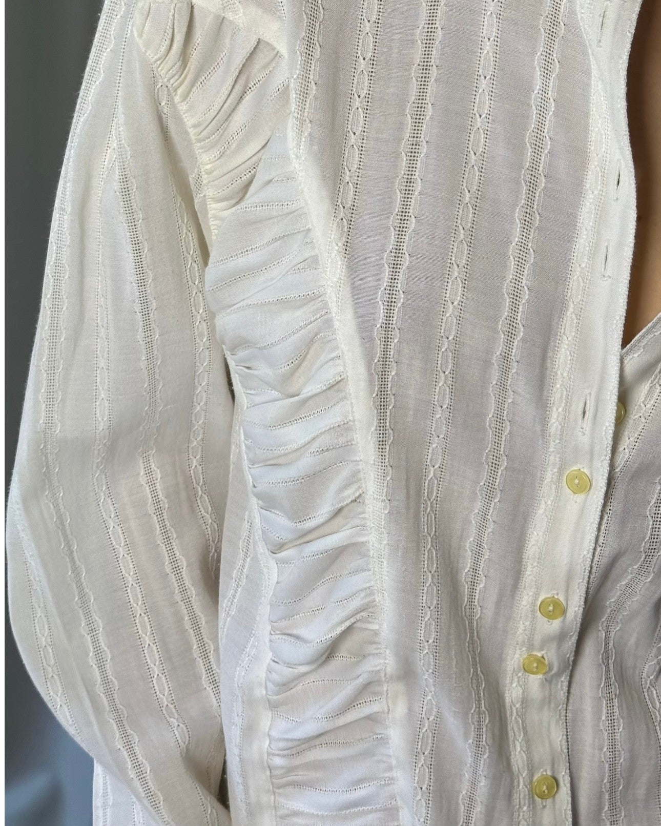 Shirt with Gathered Detail