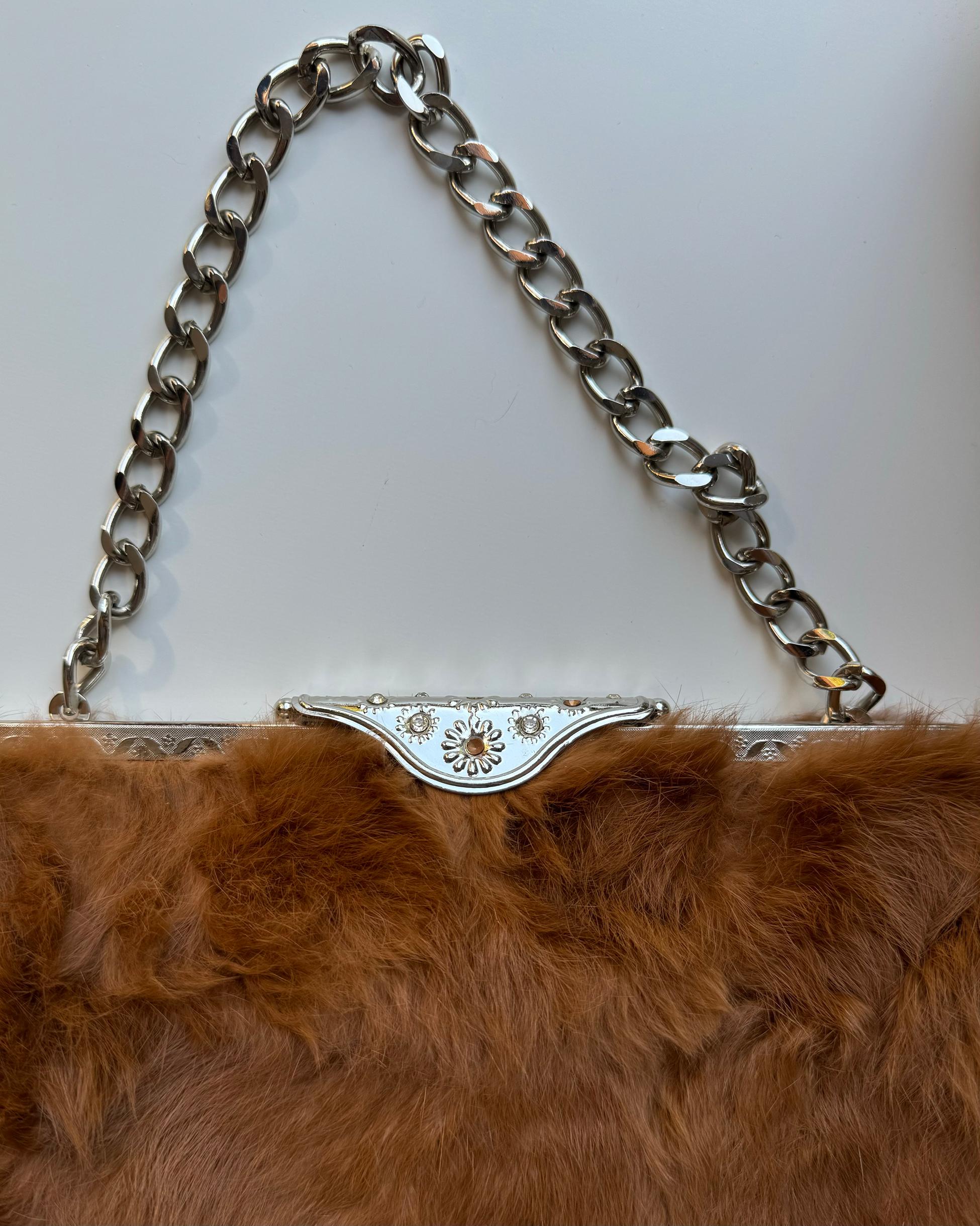 Light Brown Furry Bag