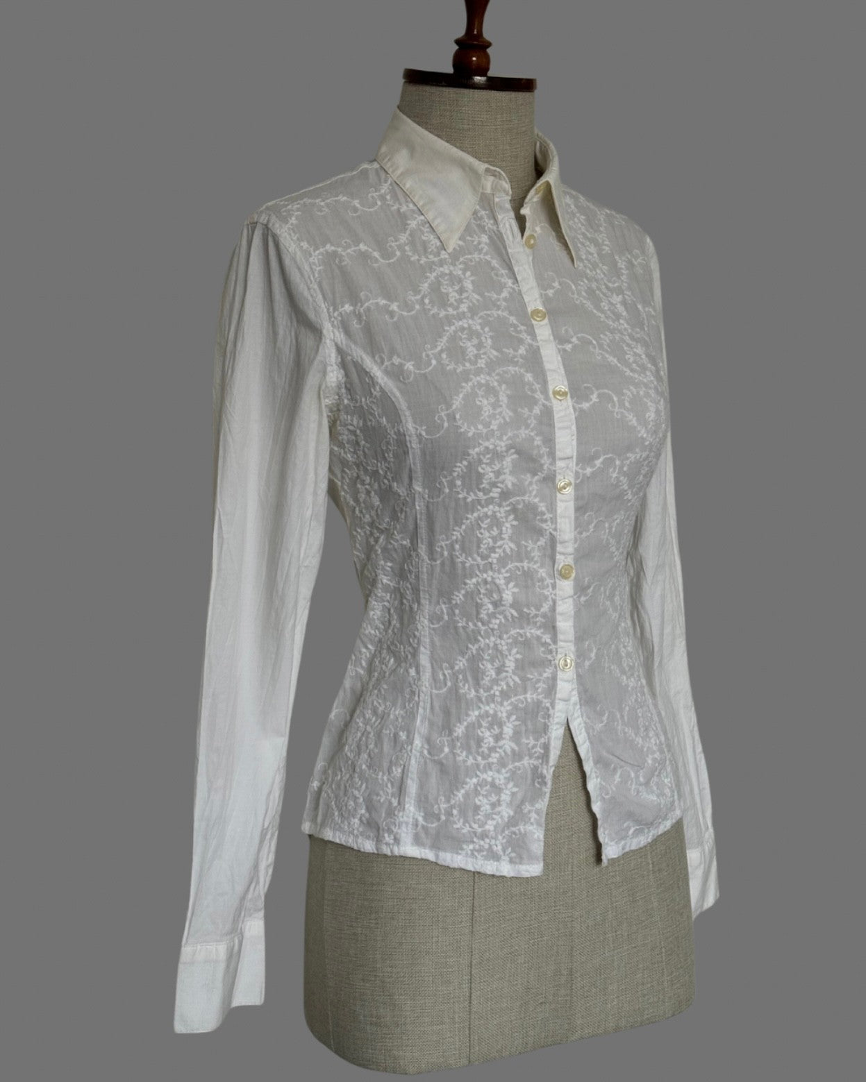 Embroidered White Shirt