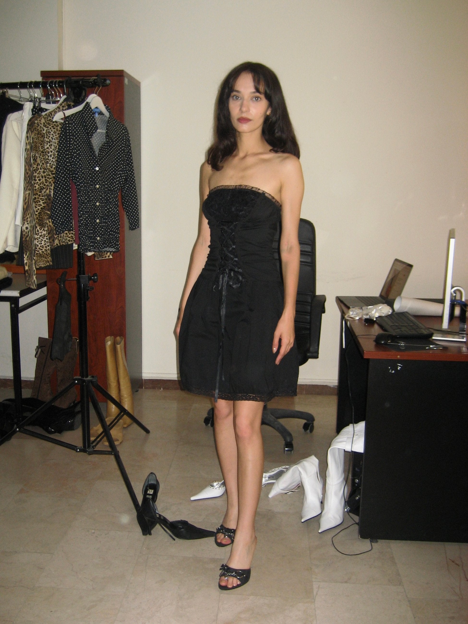 Black Strapless Dress
