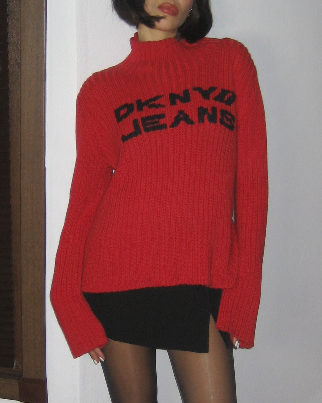 DKNY Red Sweater