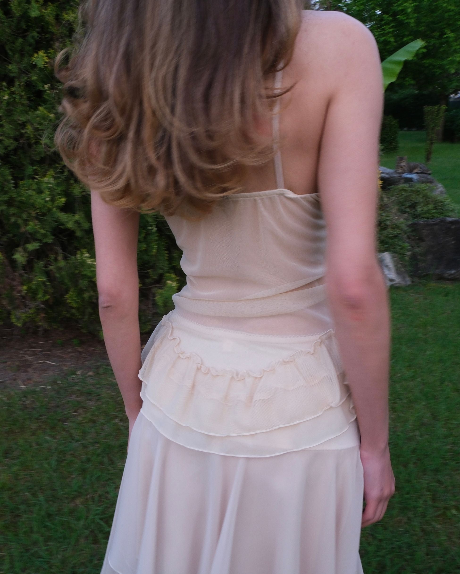 Cream Tulle Bustier