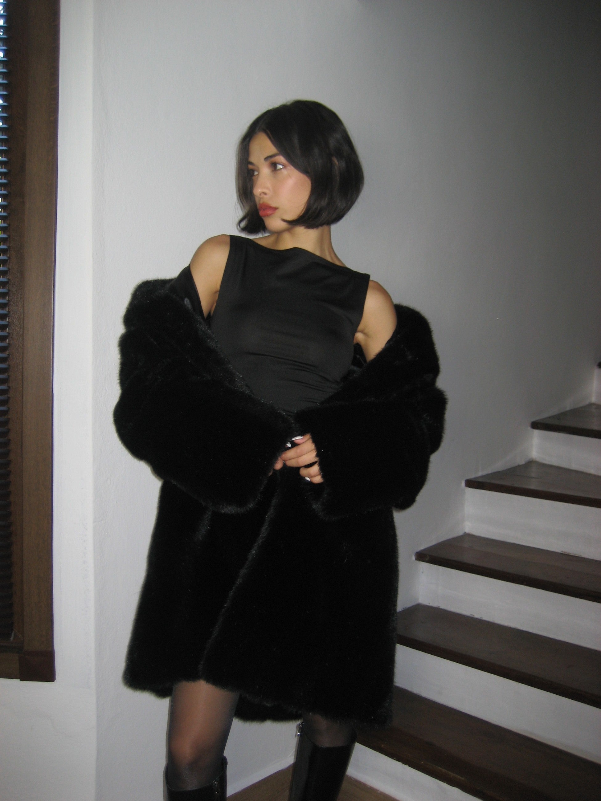 Black Plush Fur