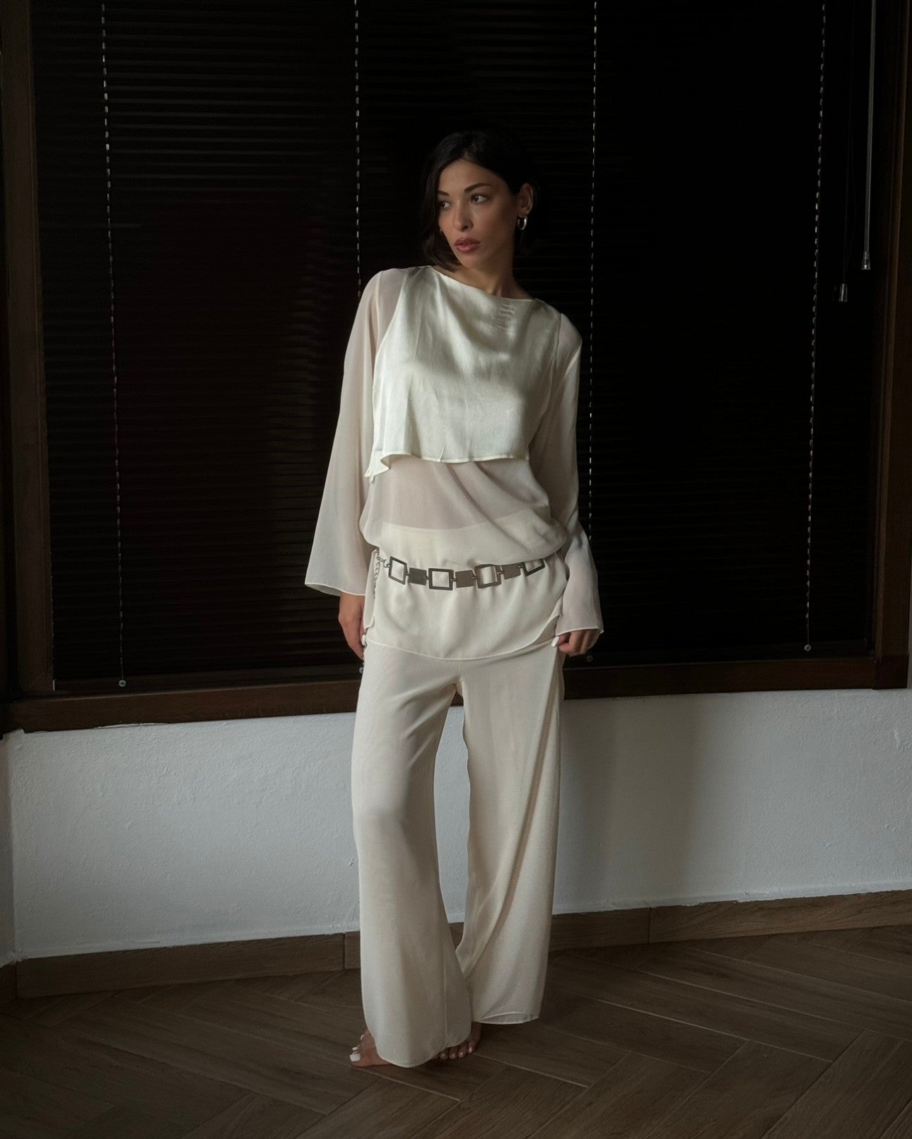 Cream Two Piece Suit