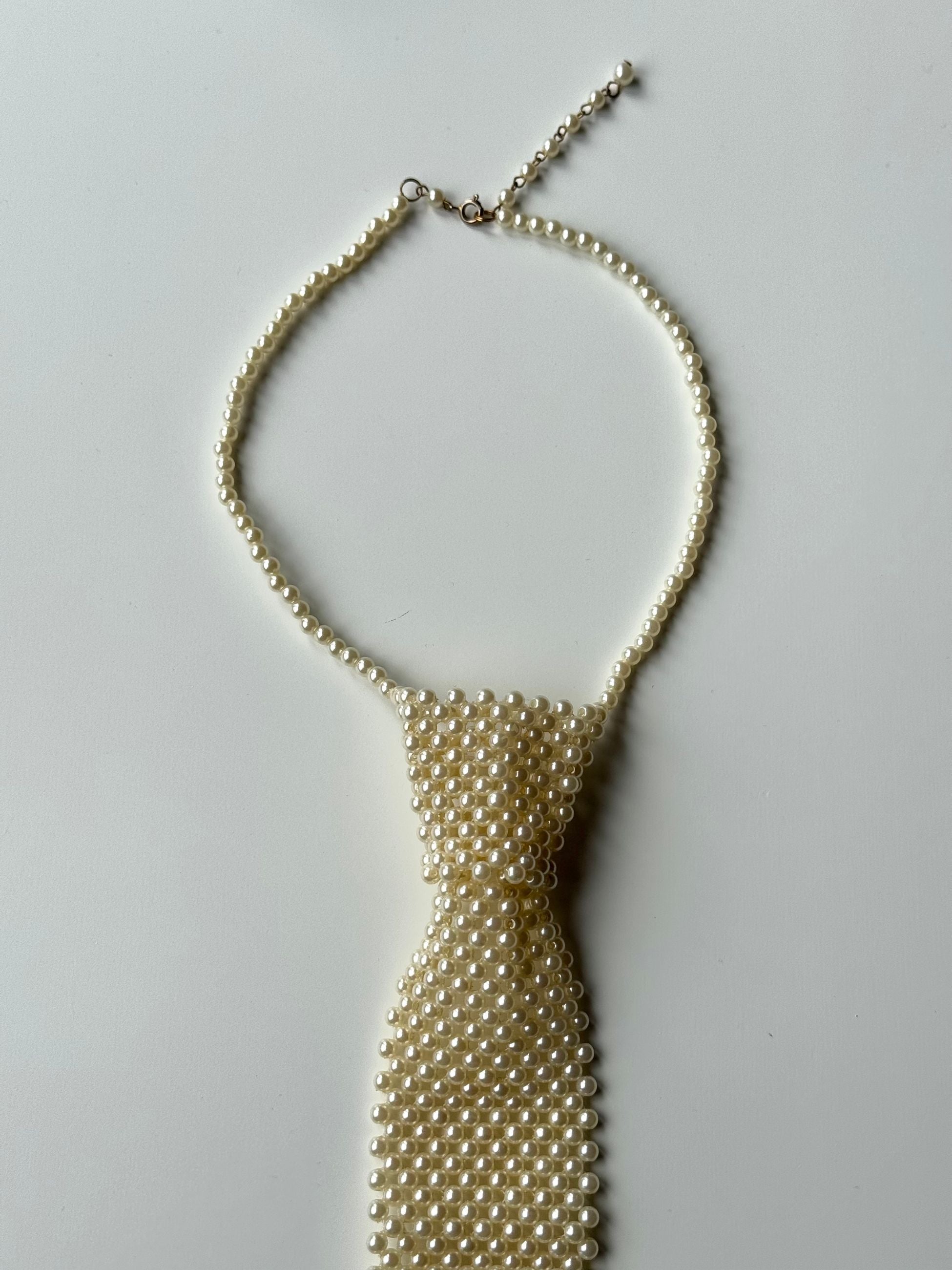 Pearl Beaded Tie