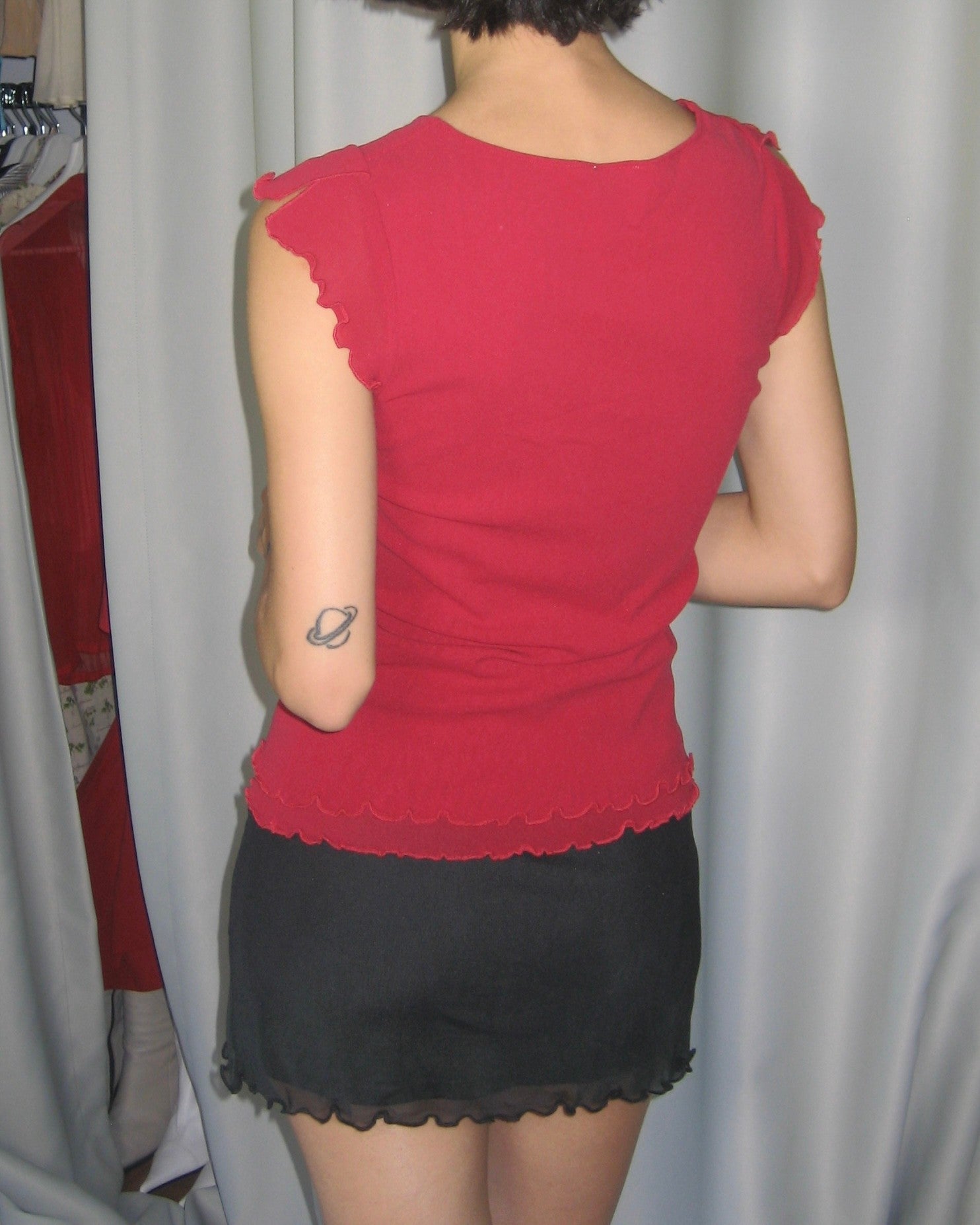 Cherry Half Sleeve Blouse