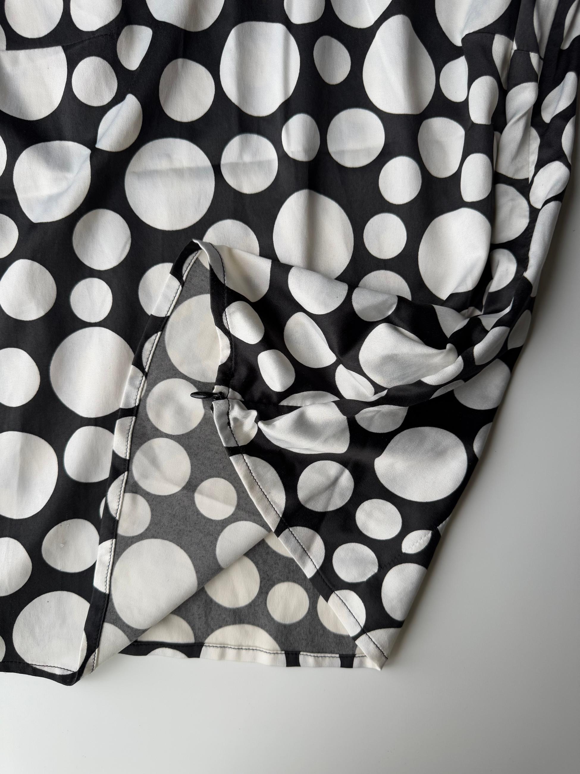 Polka Dot Satin Blouse