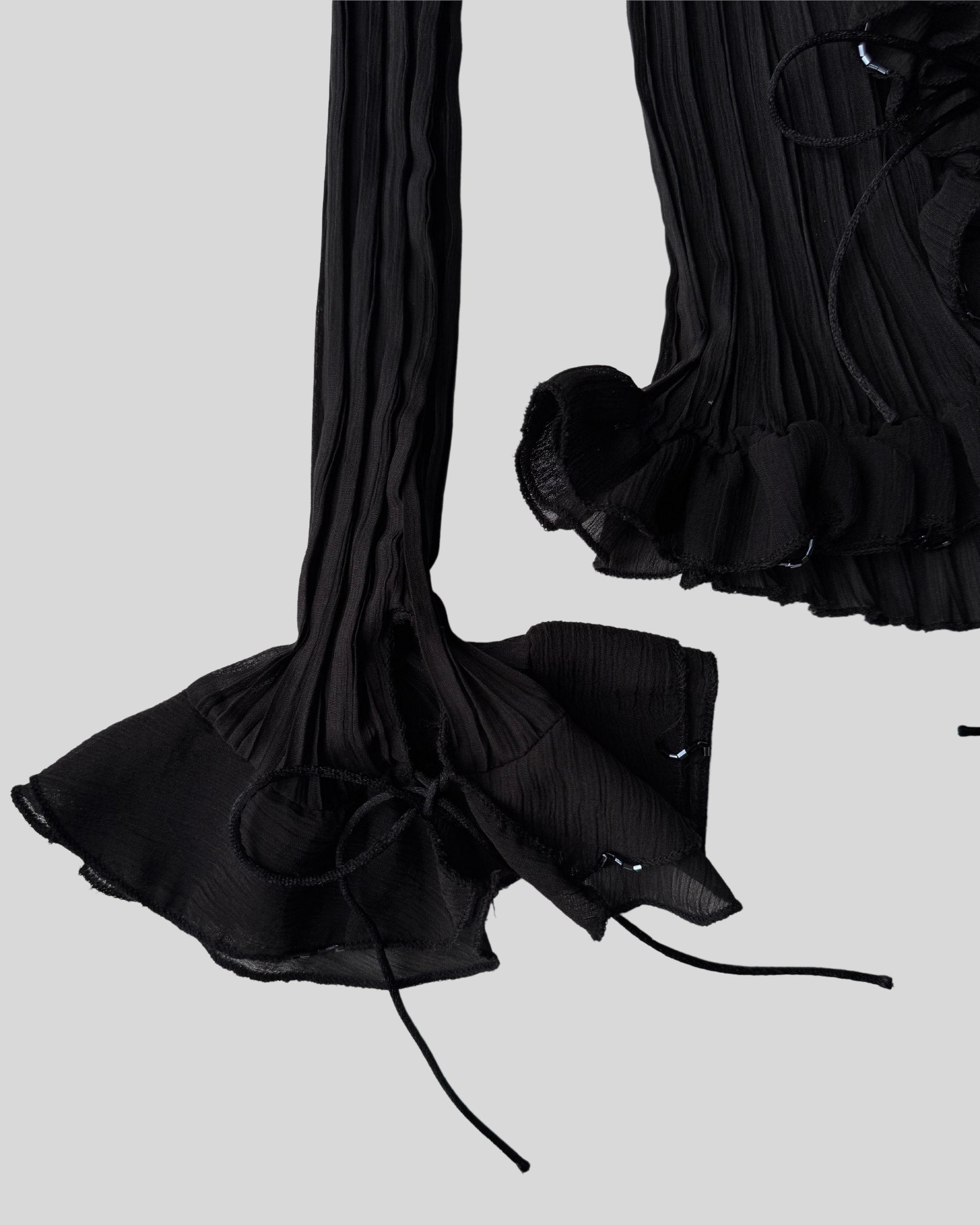 Tied Accordion Shirt