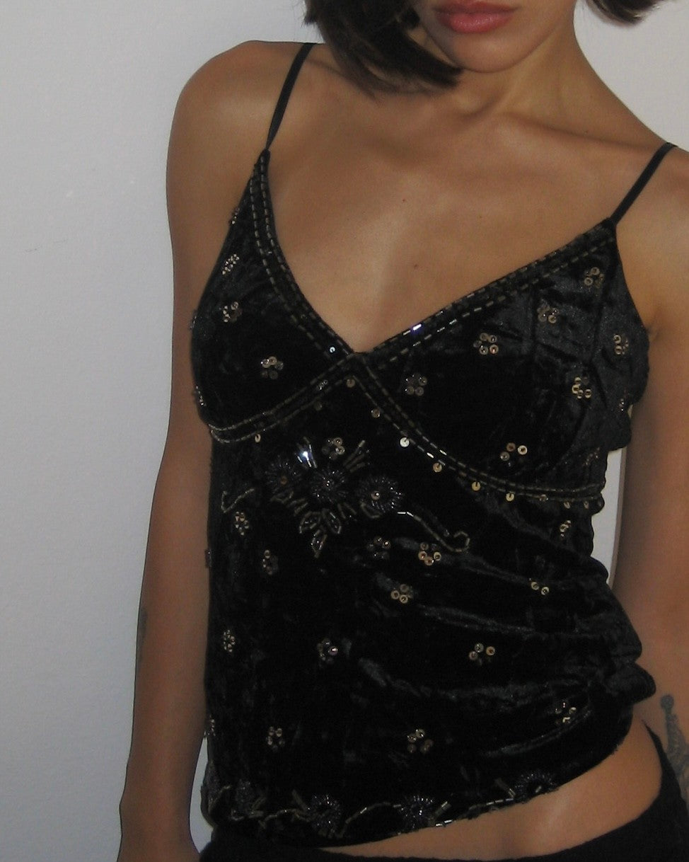 Esprit Velvet Strap Blouse