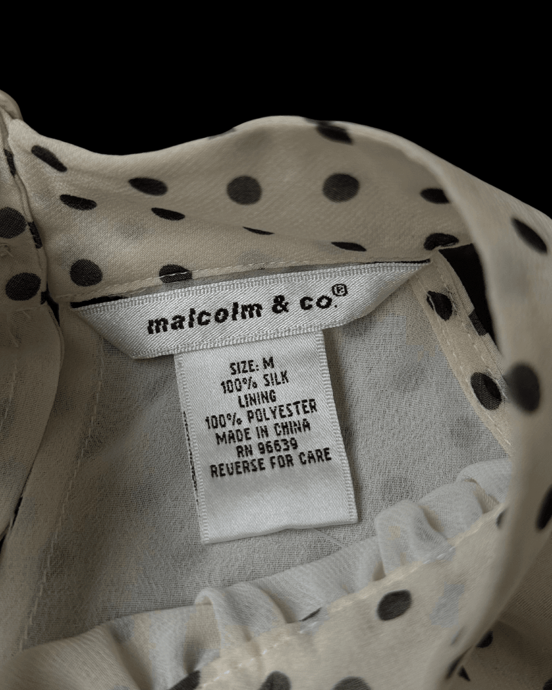 Polka Dot Silk Blouse