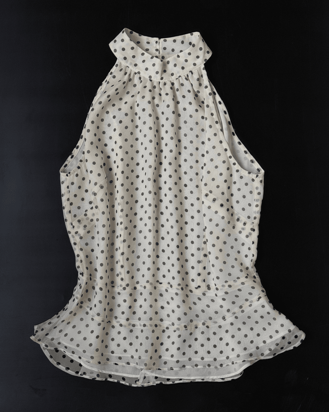 Polka Dot Silk Blouse
