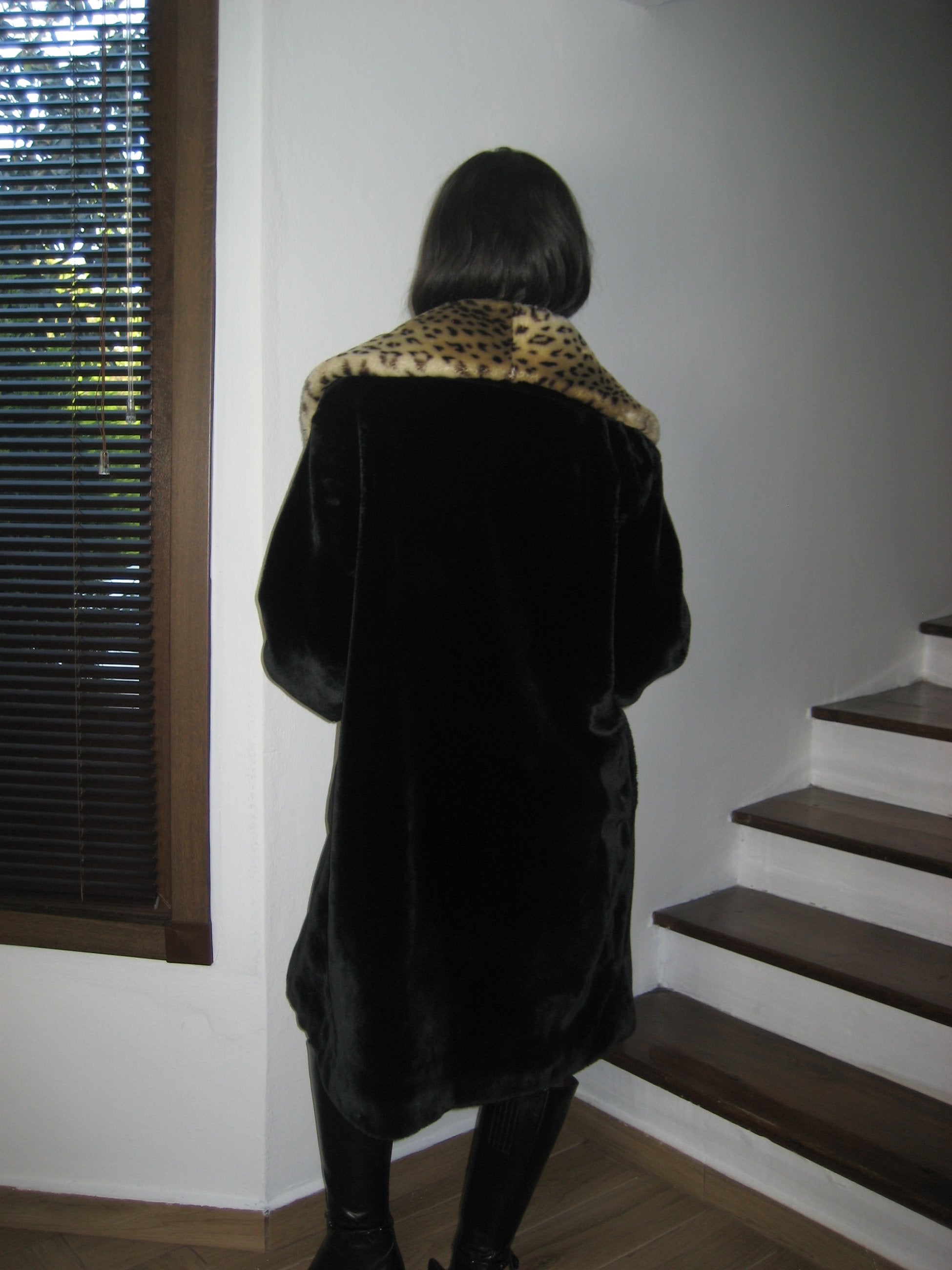 Leopard Plush Fur Collar